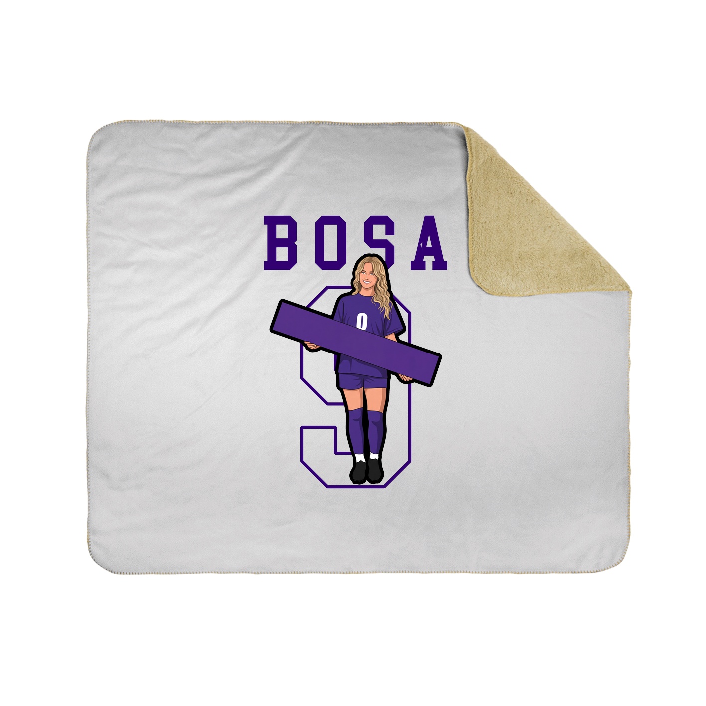 Throw Blanket — Shirsey in White