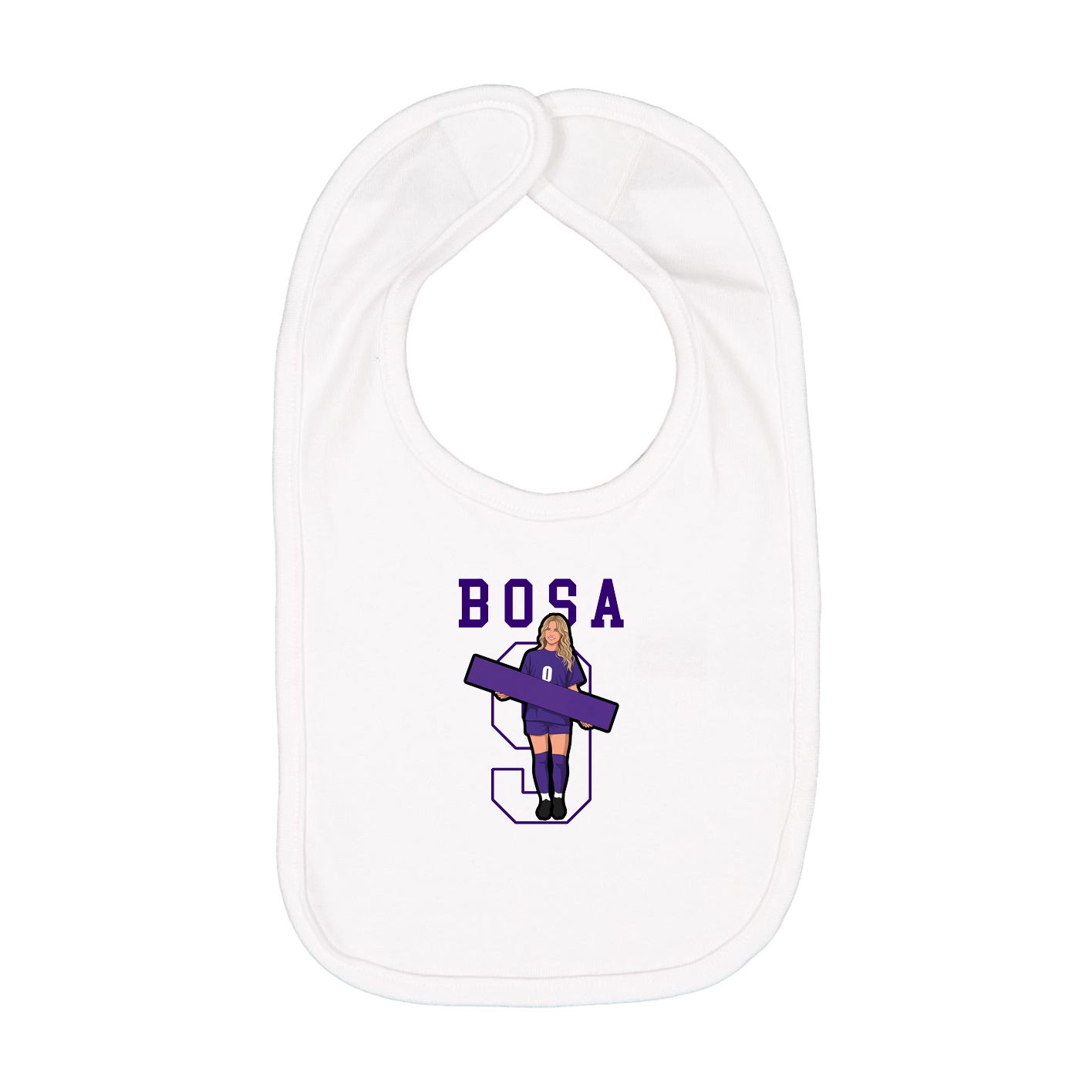 Infant Bib — Shirsey in White