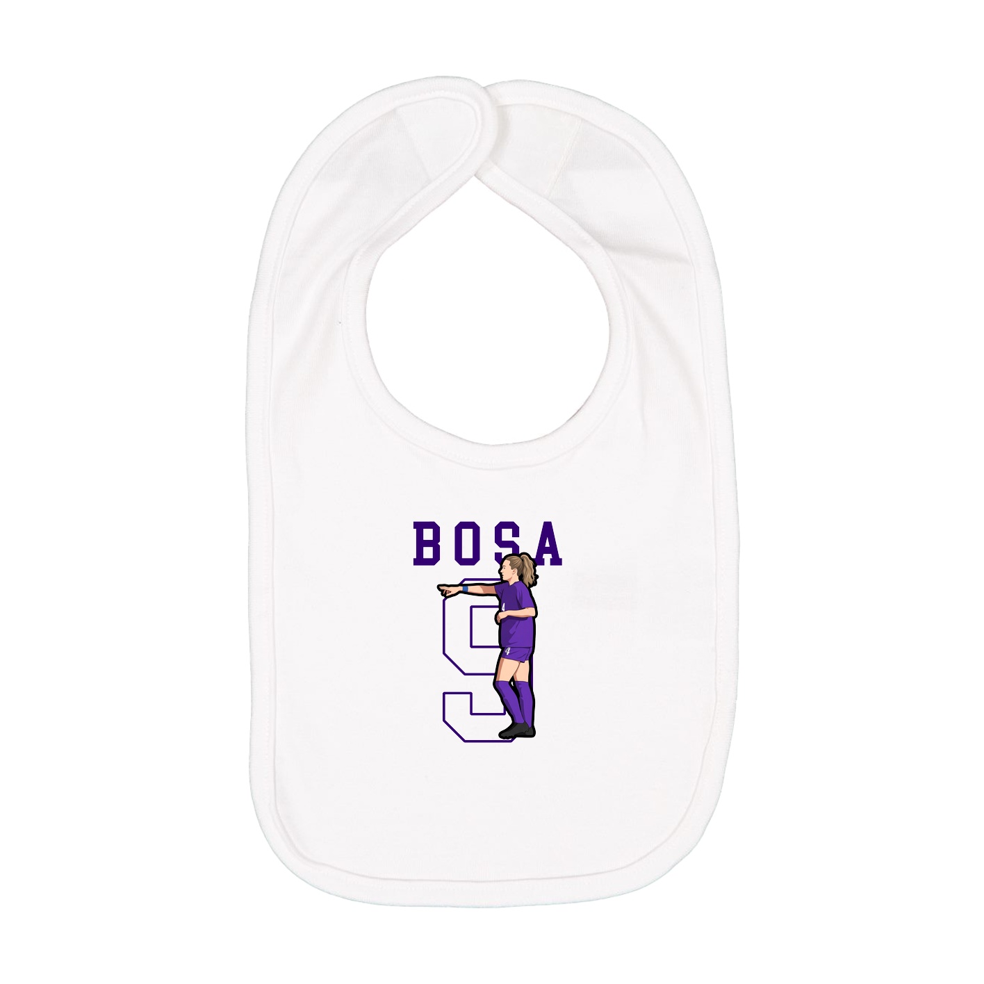 Infant Bib — Shirsey in White