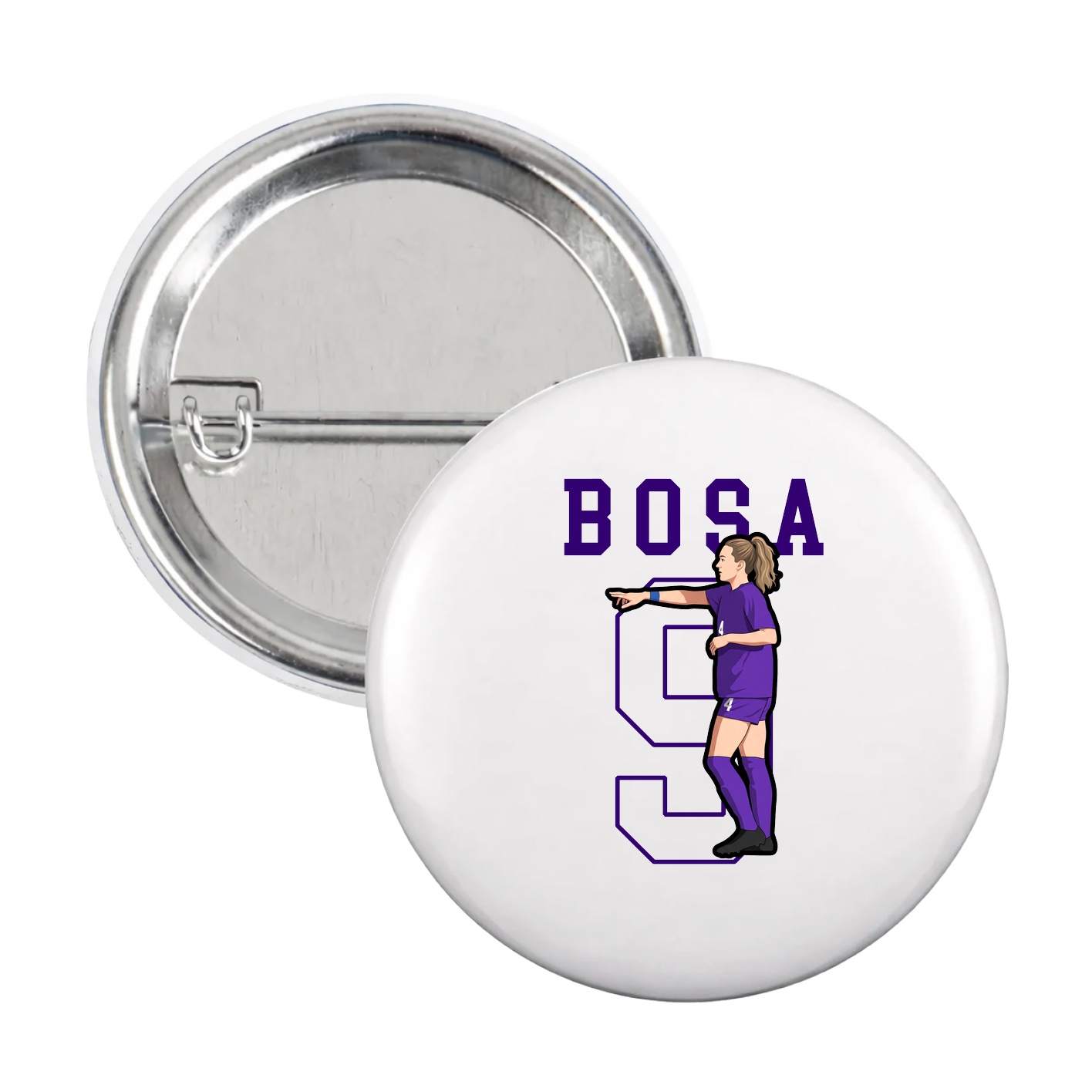 Game Day Button — Shirsey in White