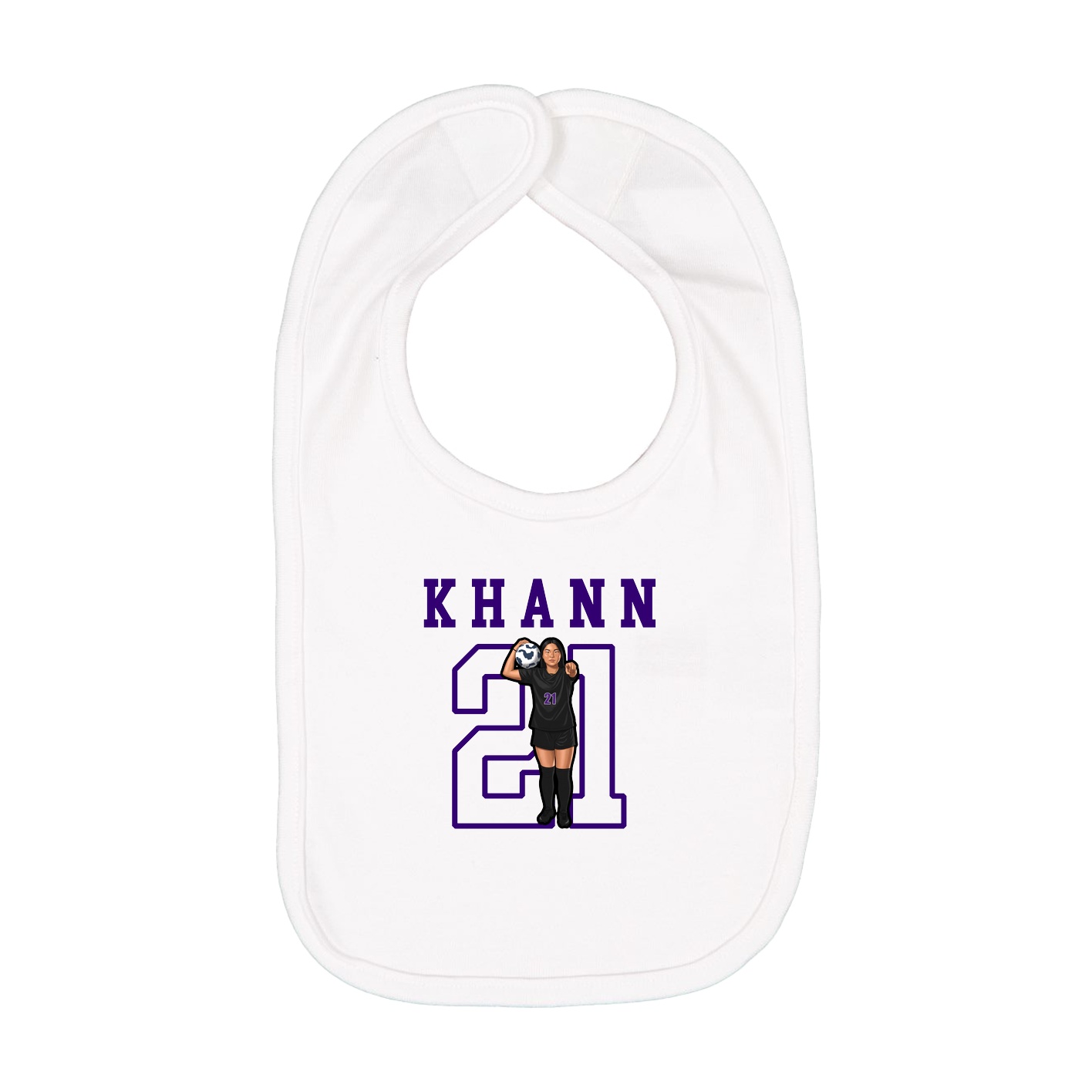Infant Bib — Shirsey in White