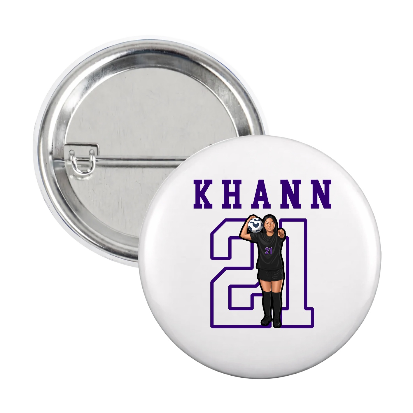 Game Day Button — Shirsey in White