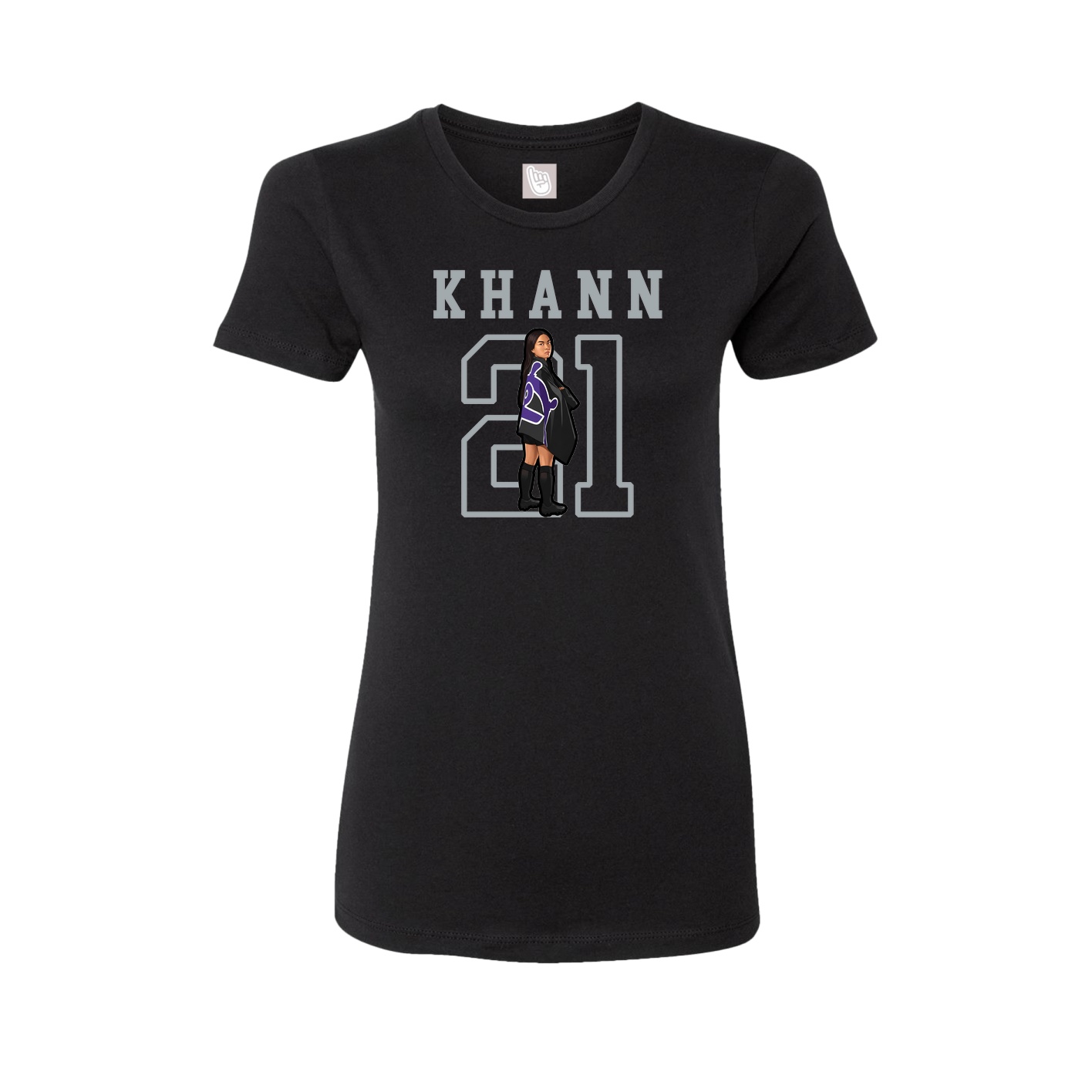 Fitted Women's Tee — Shirsey in Black