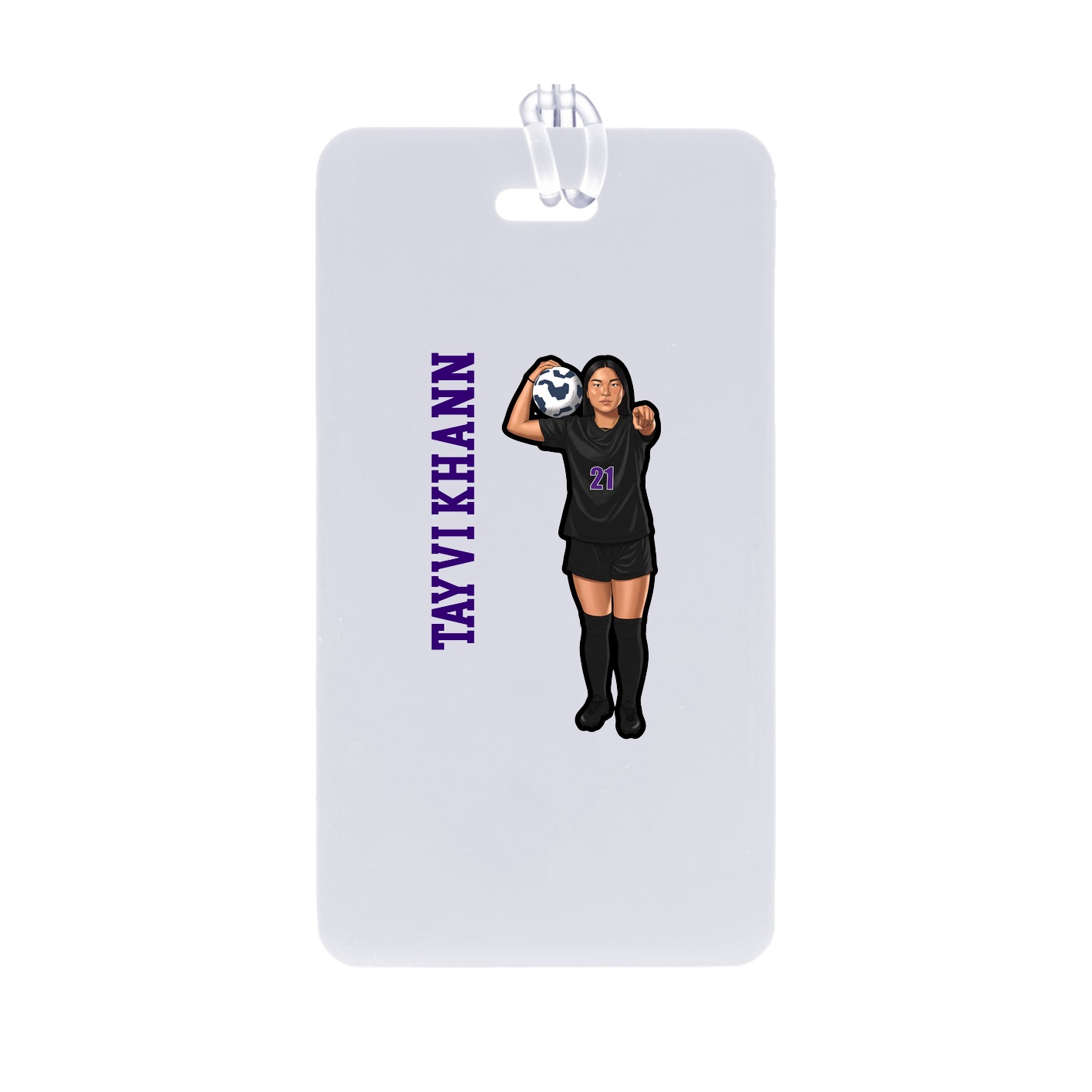 Bag Tag — Name Vertical in Classic