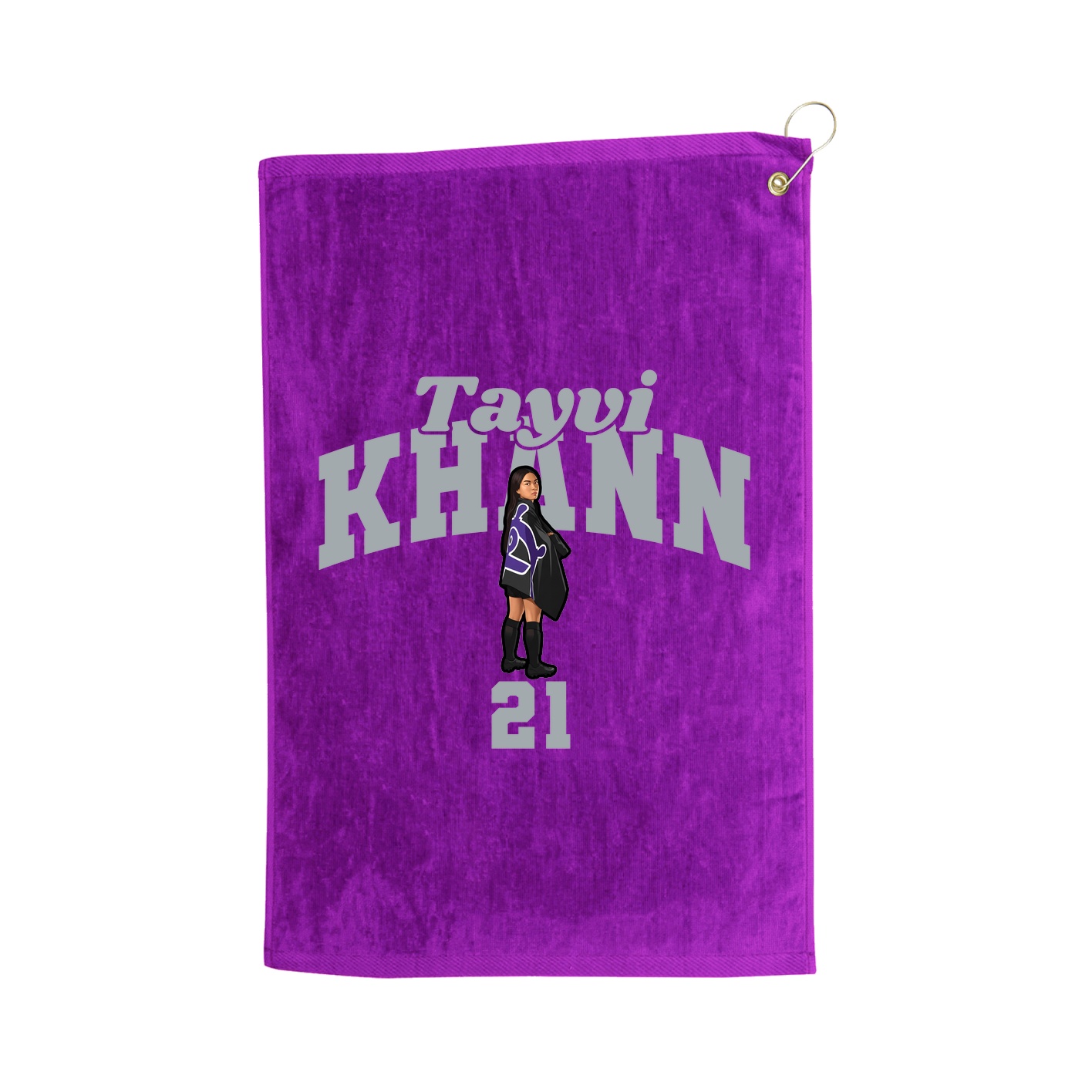 Golf Towel — Signature Arch in Purple