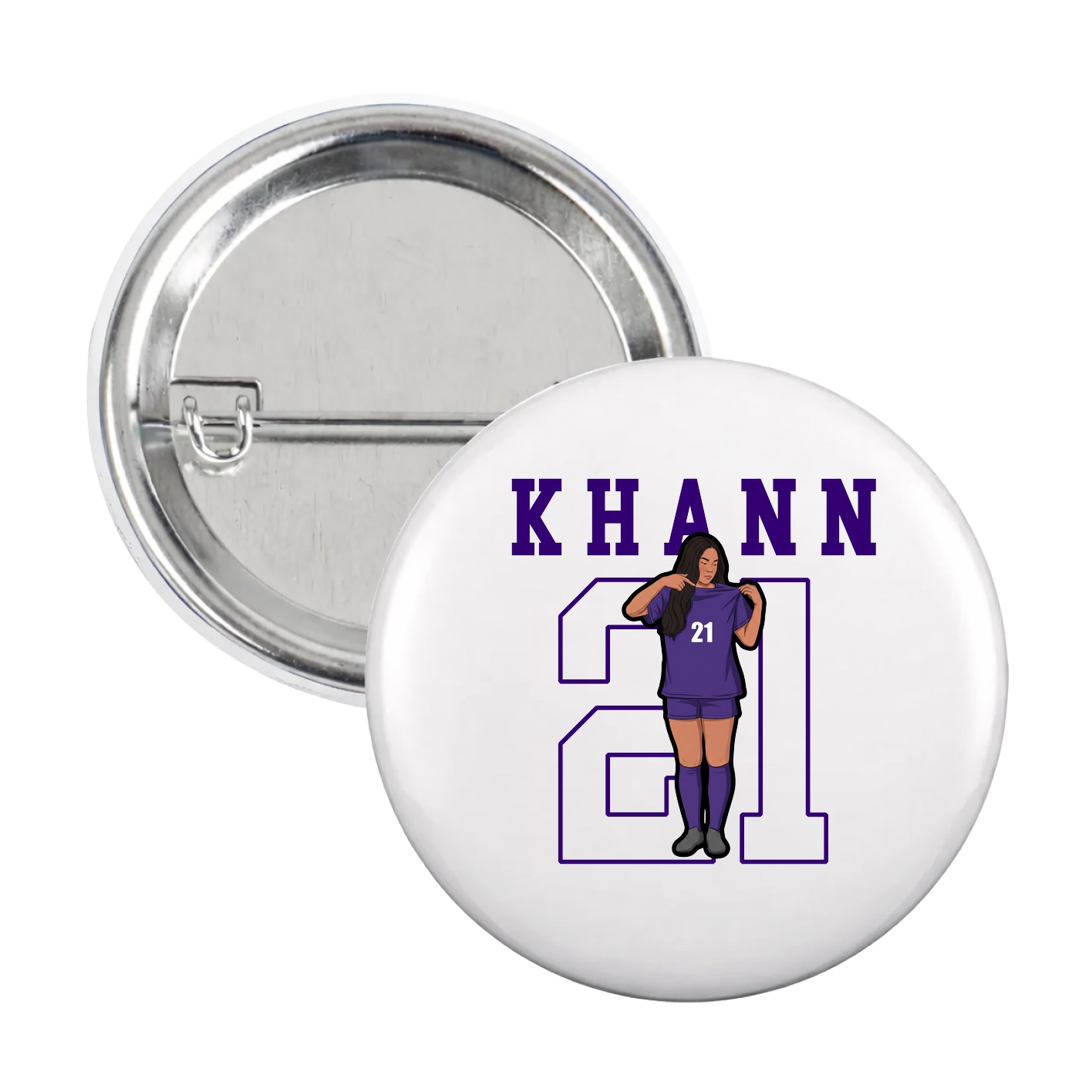 Game Day Button — Shirsey in White