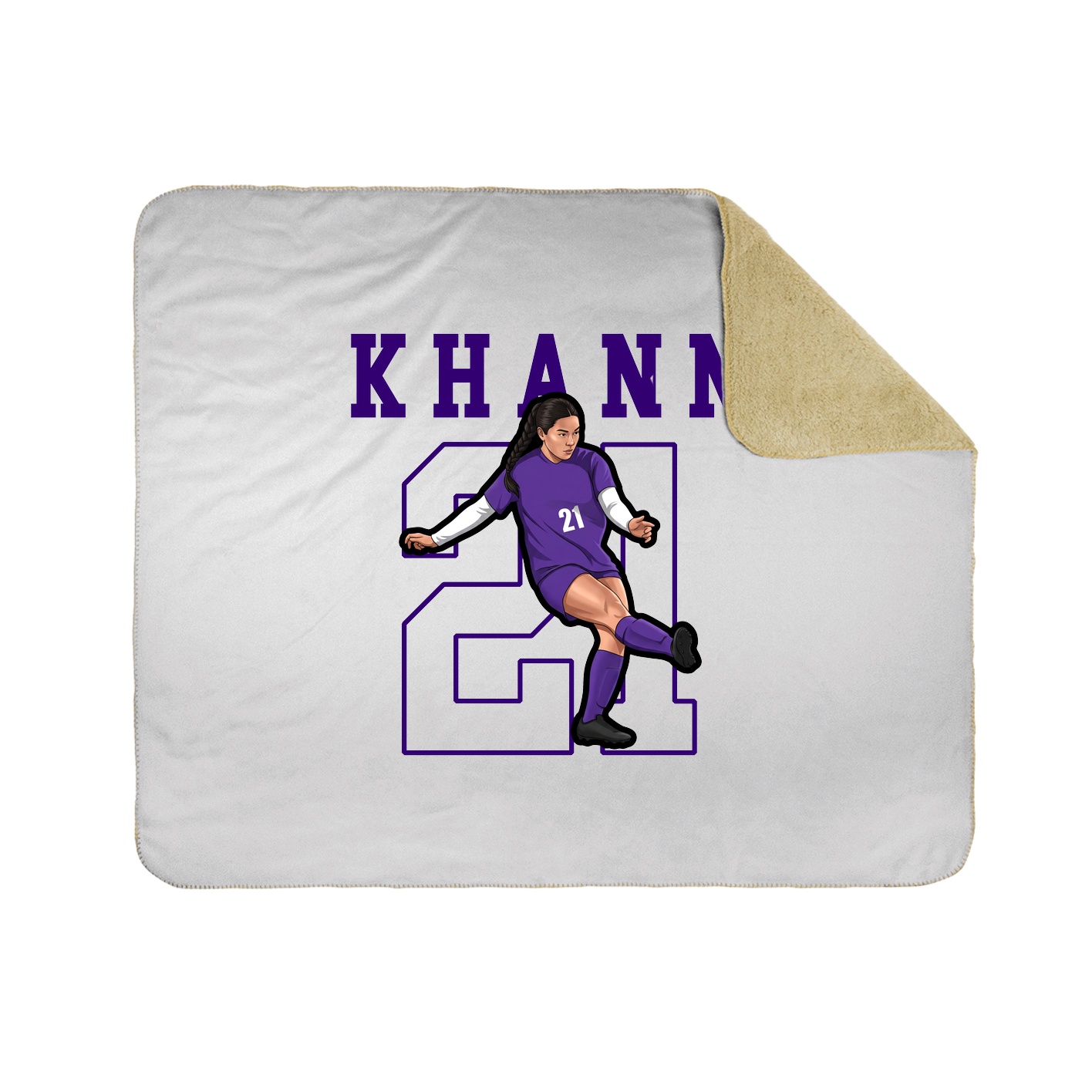 Throw Blanket — Shirsey in White