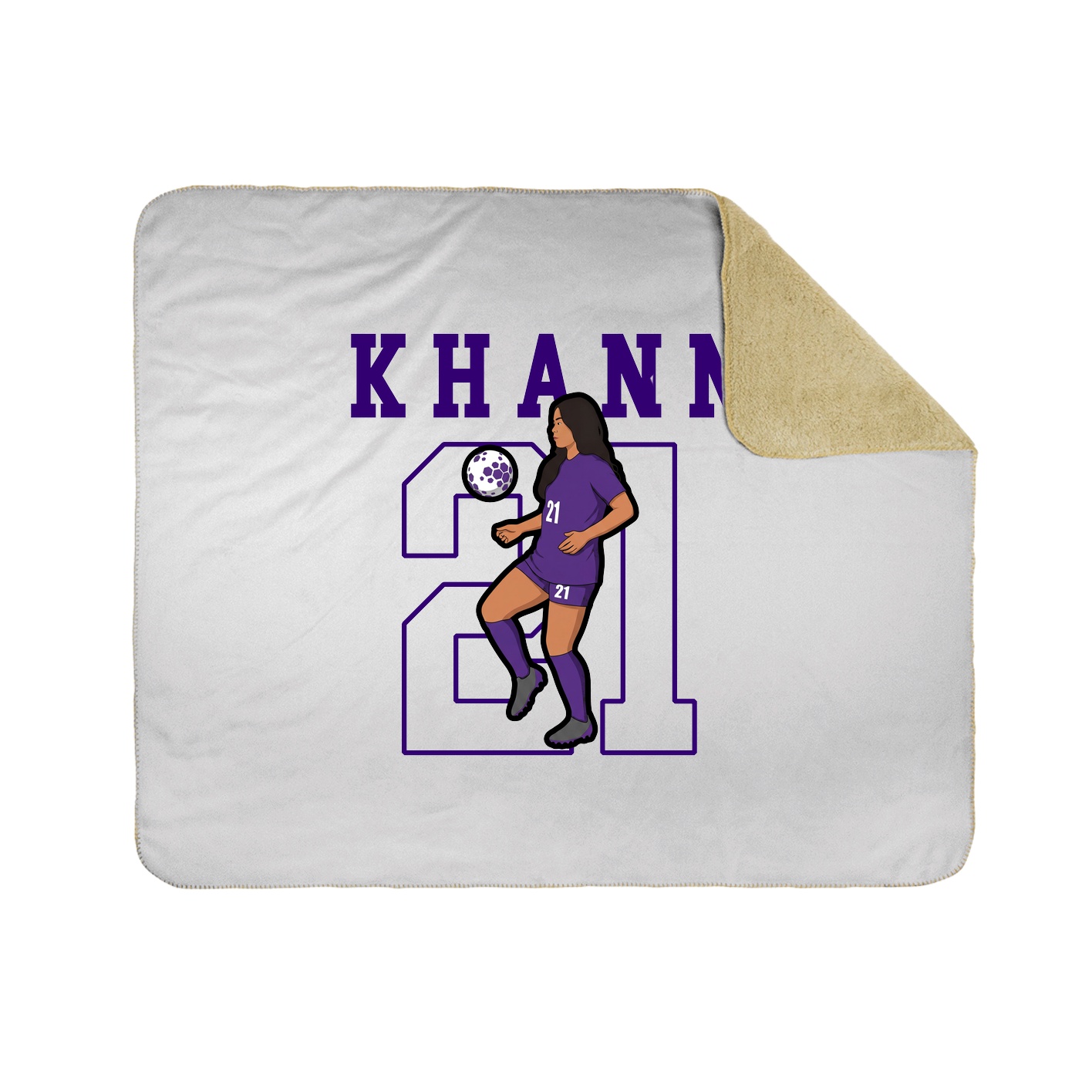 50x60 Sherpa Lined Throw Blanket