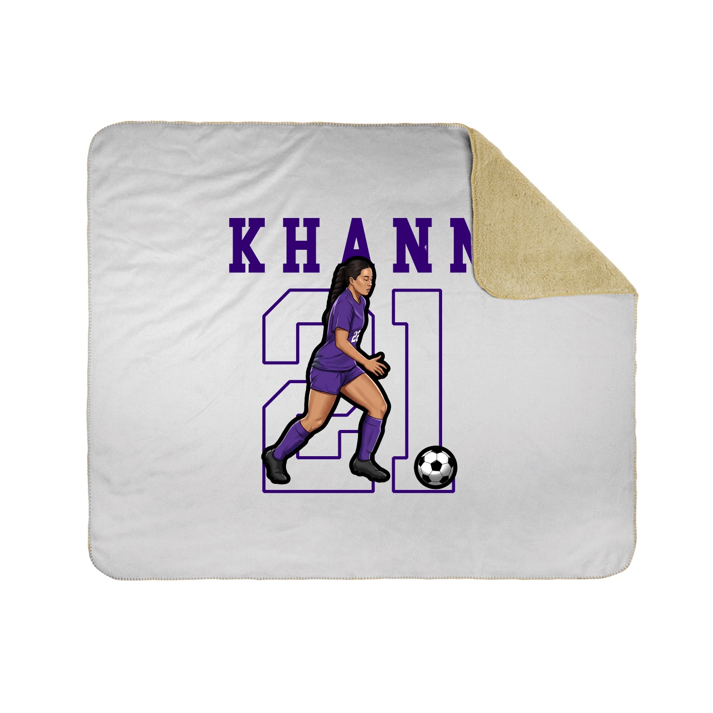 Throw Blanket — Shirsey in White