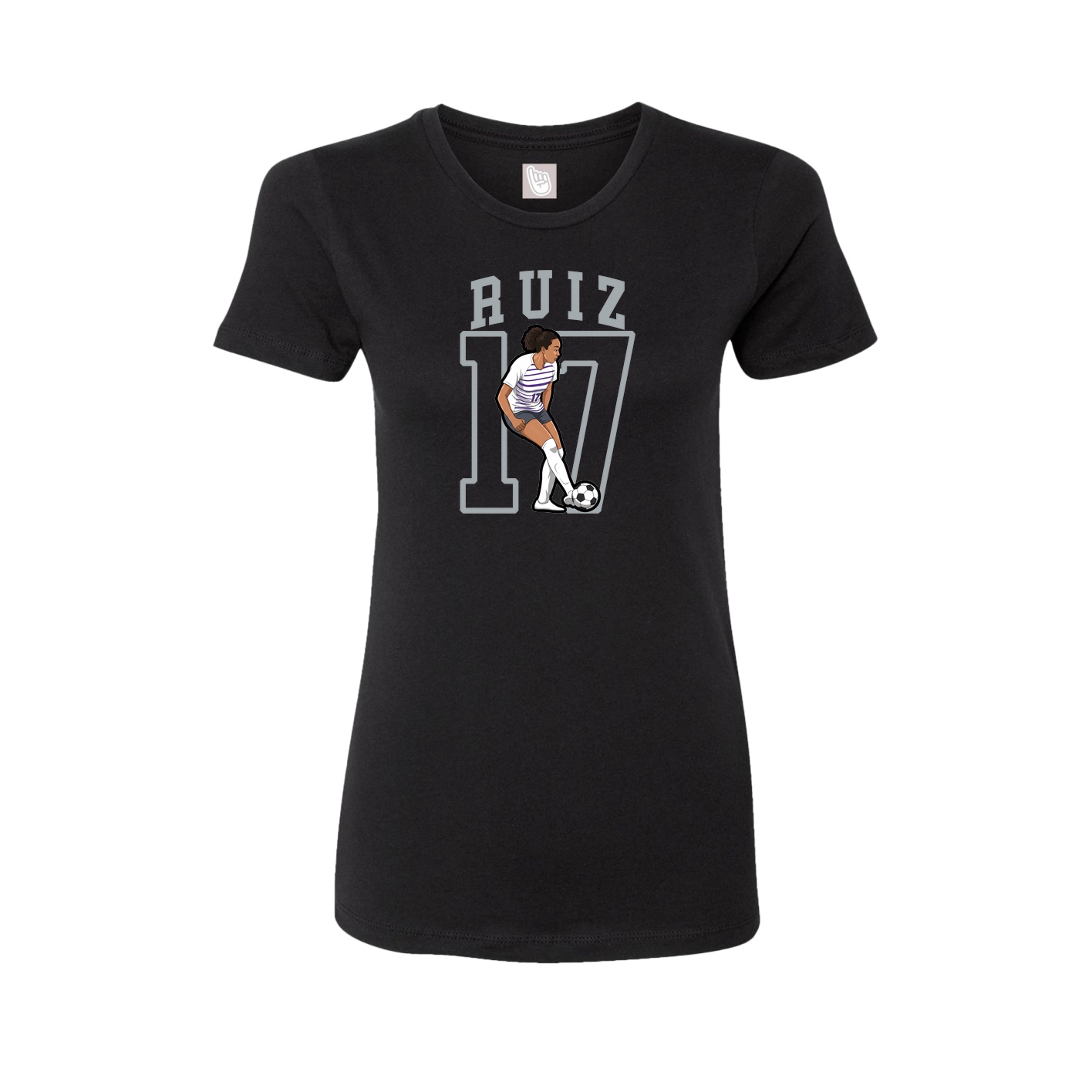Fitted Women's Tee — Shirsey in Black