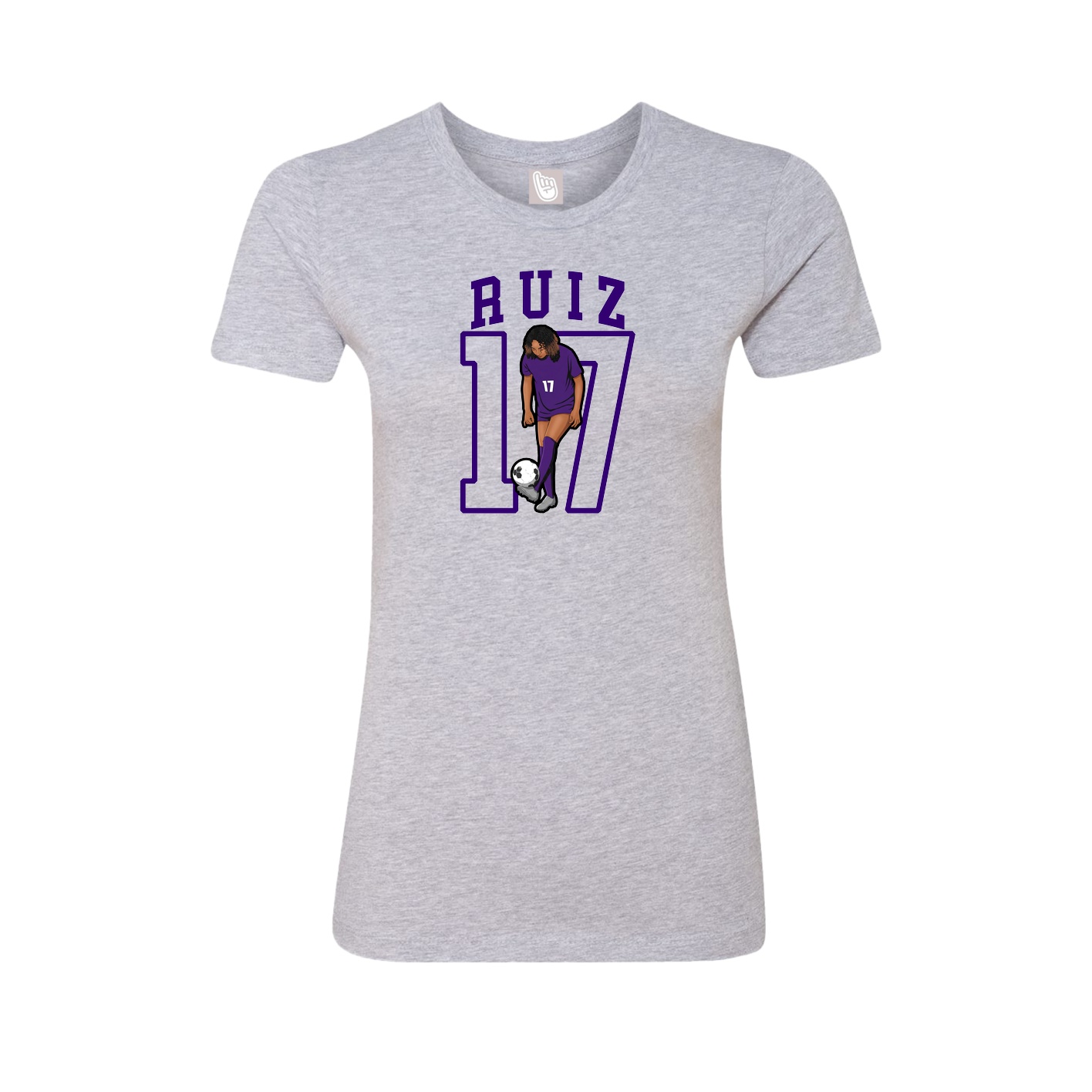 Fitted Women's Tee — Shirsey in Grey