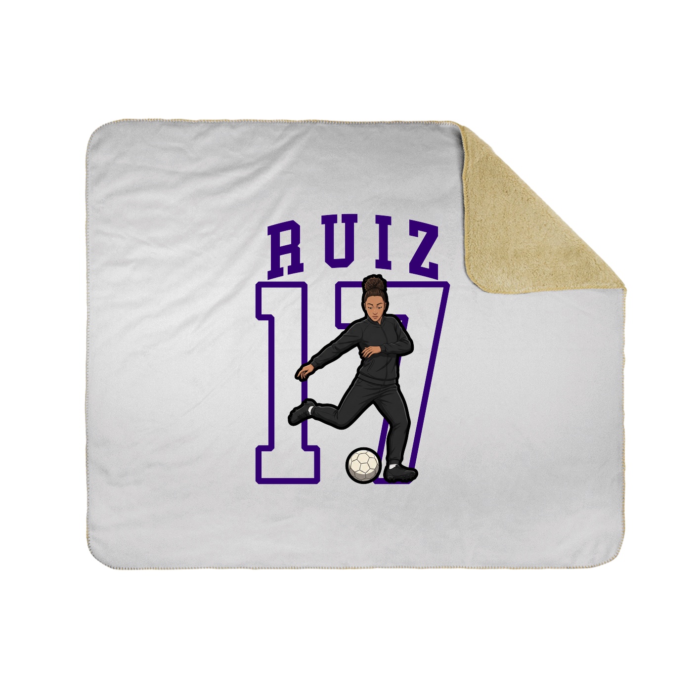 50x60 Sherpa Lined Throw Blanket
