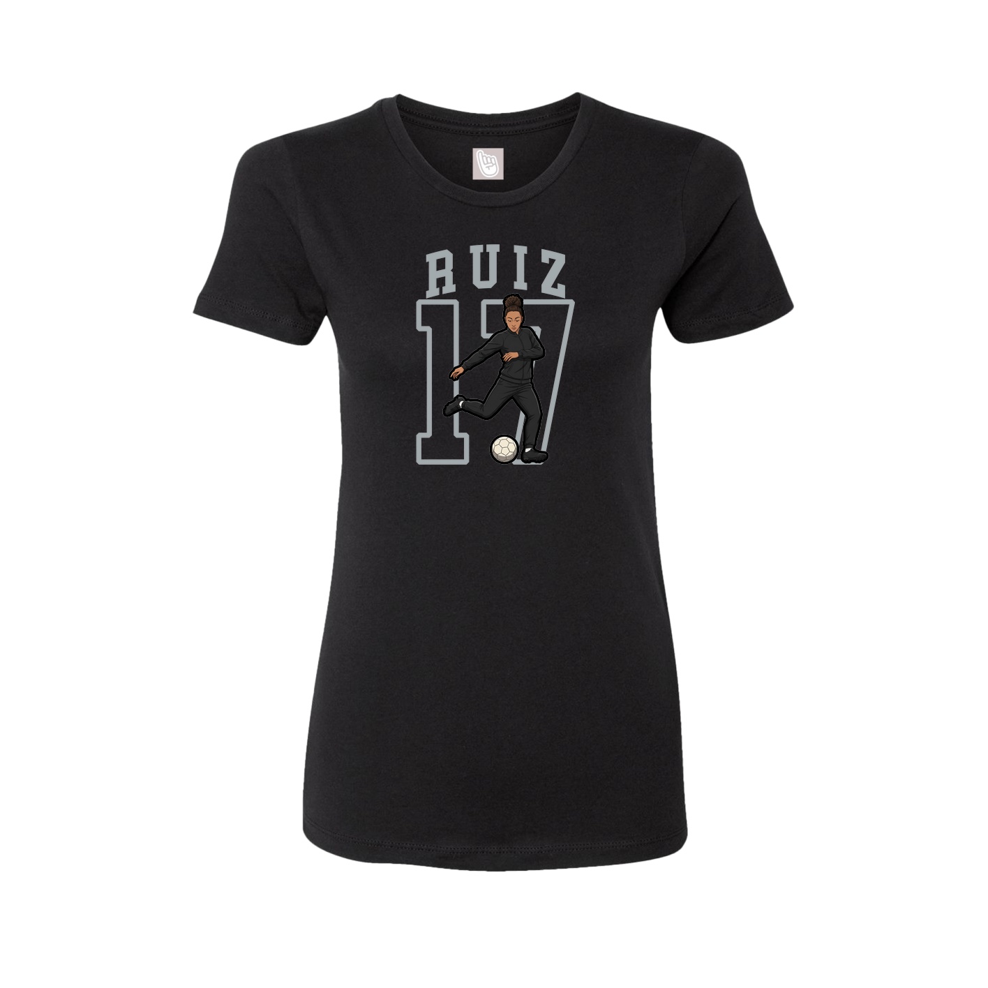 Fitted Women's Tee — Shirsey in Black