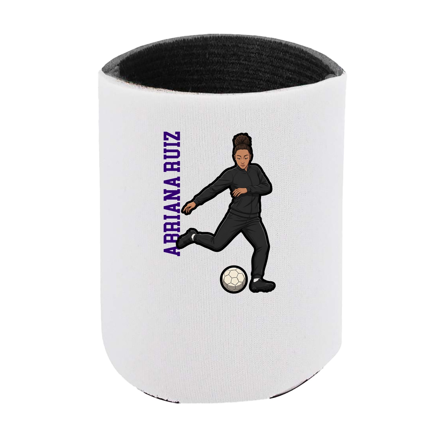 Can Holder — Name Vertical in White