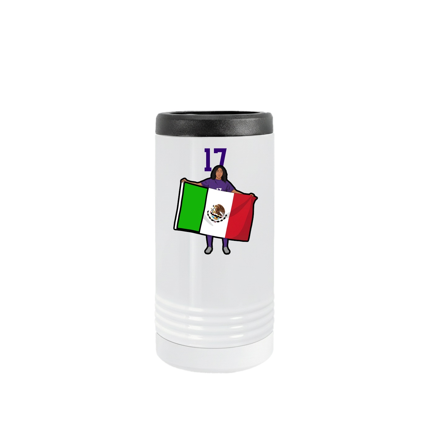 Slim Beverage Holder — Number Top in White