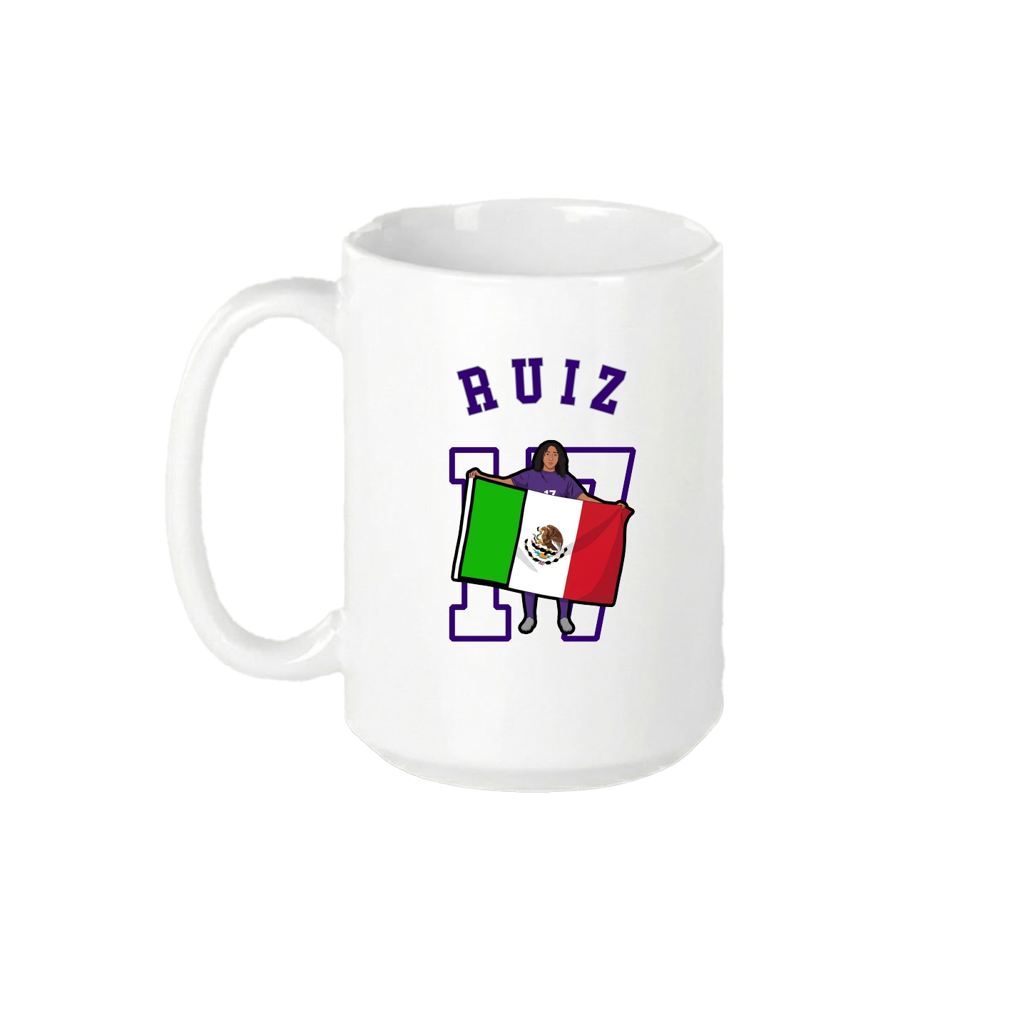 15oz Coffee Mug — Shirsey Arch in White