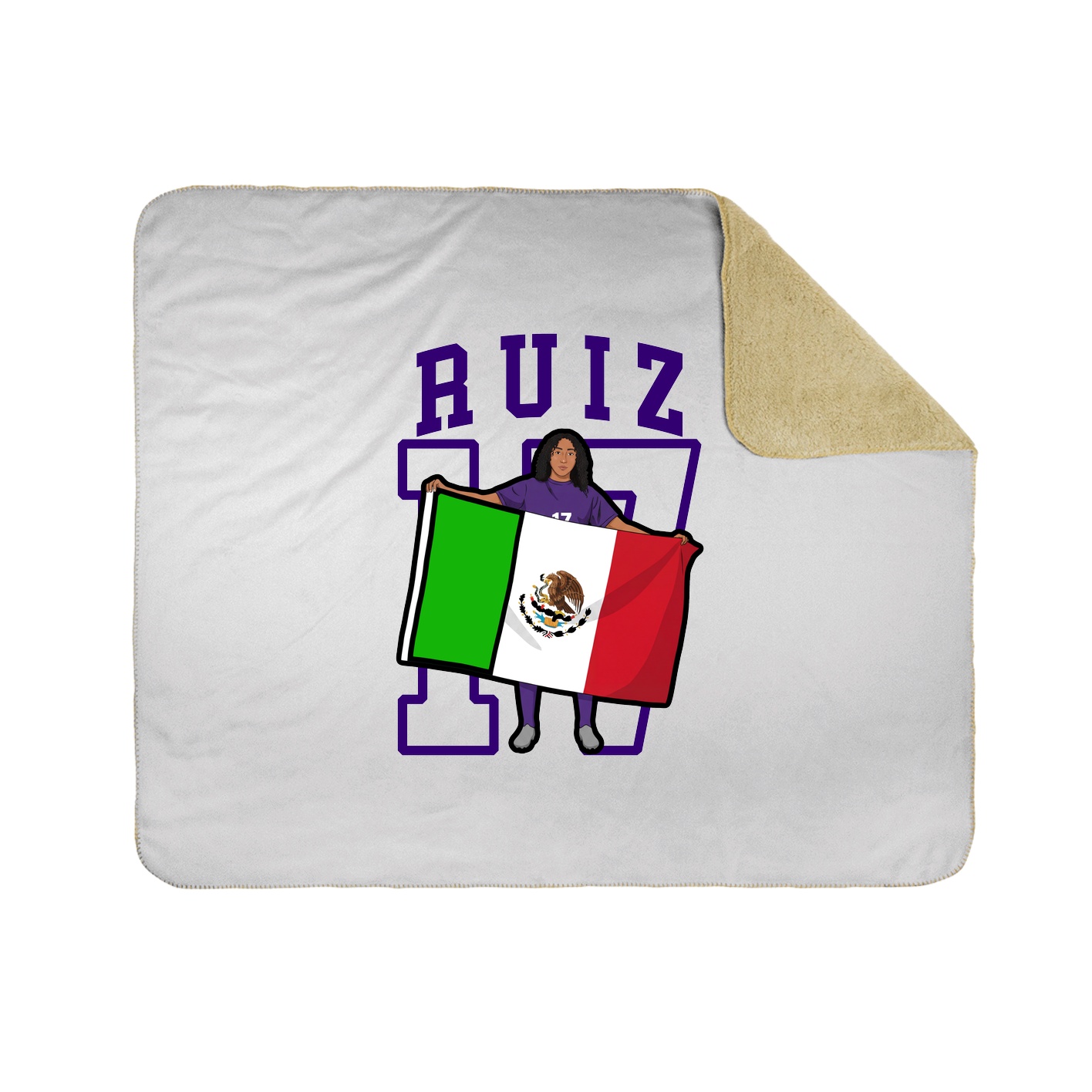 Throw Blanket — Shirsey in White