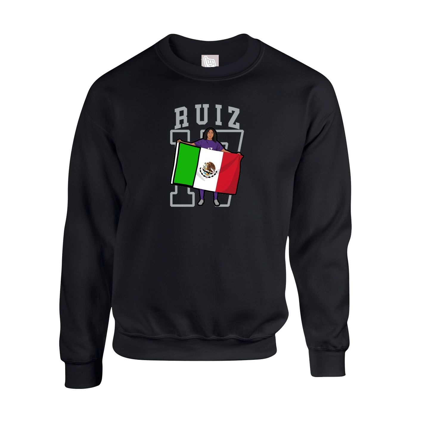 Fleece Crew — Shirsey in Black