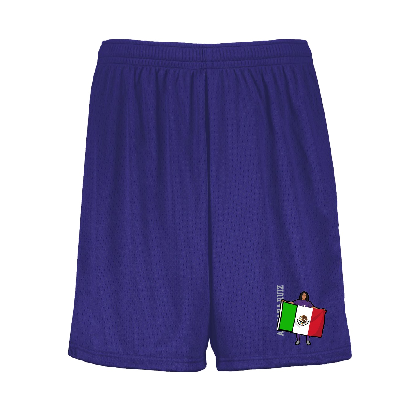 Shorts — Name Vertical in Purple