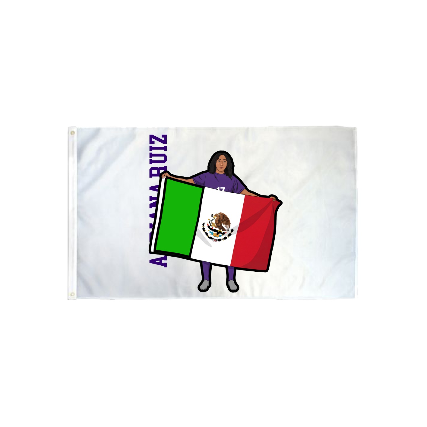 3x5 Flag — Name Vertical in Classic