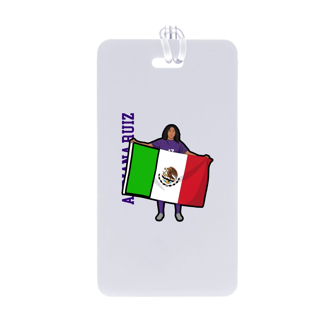 Bag Tag — Name Vertical in Classic