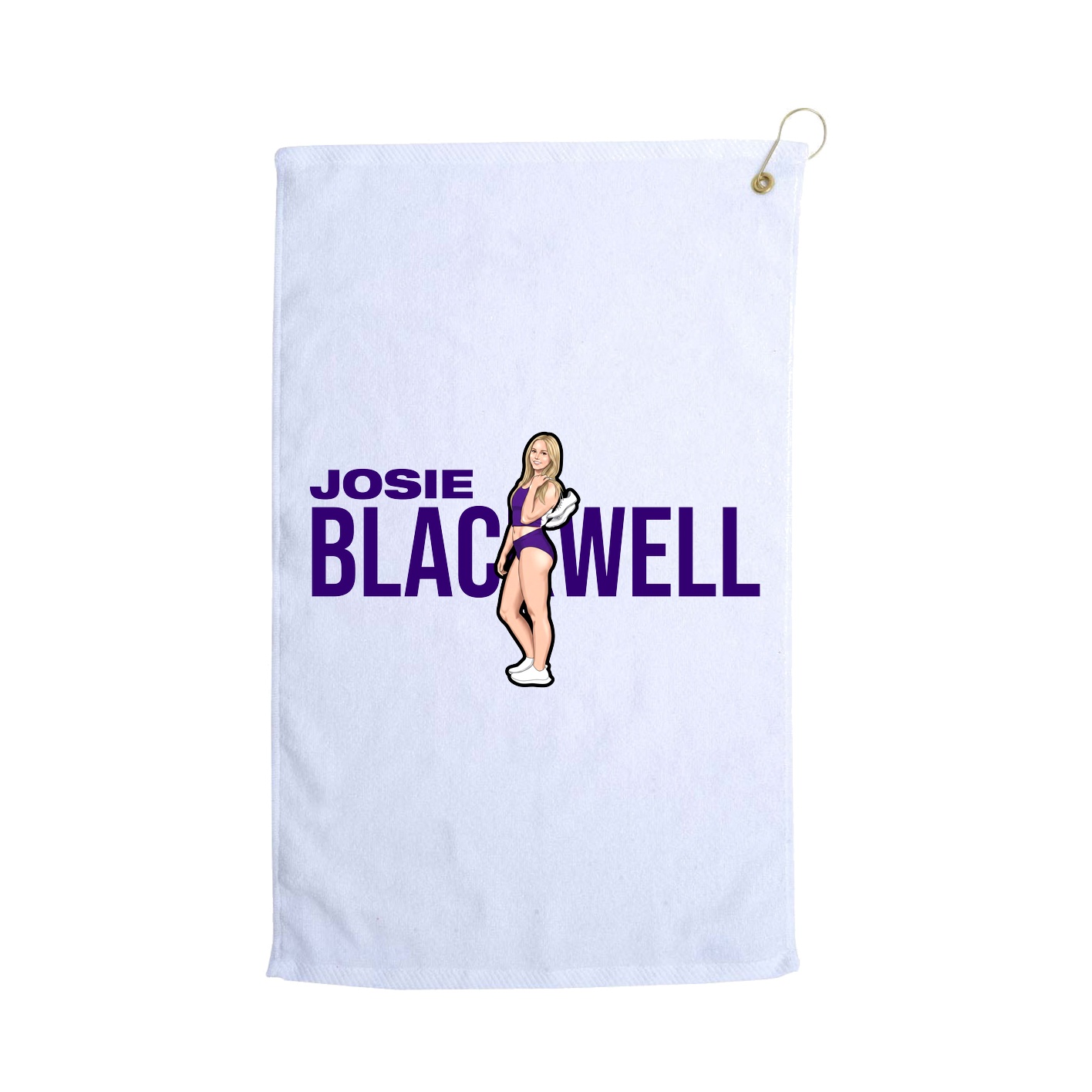 Golf Towel — Player Name in White
