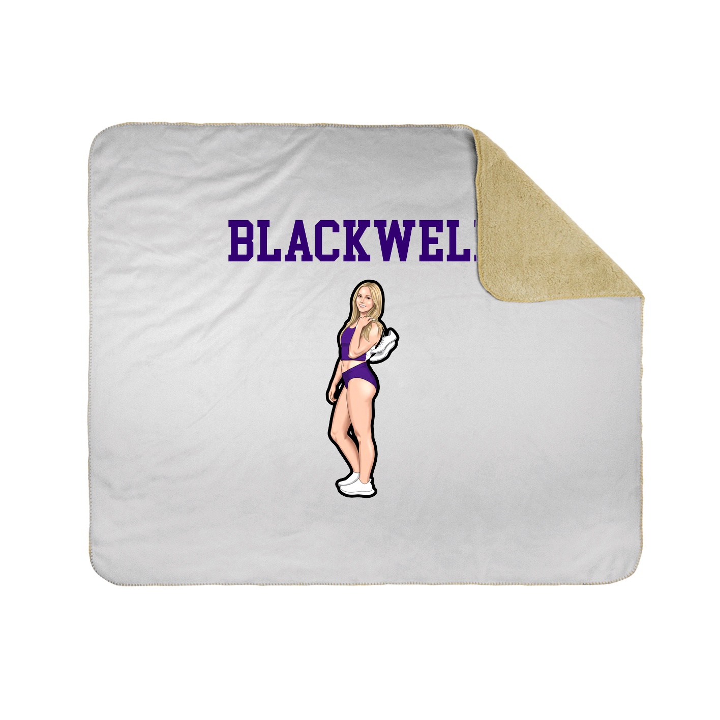 Throw Blanket — Shirsey in White