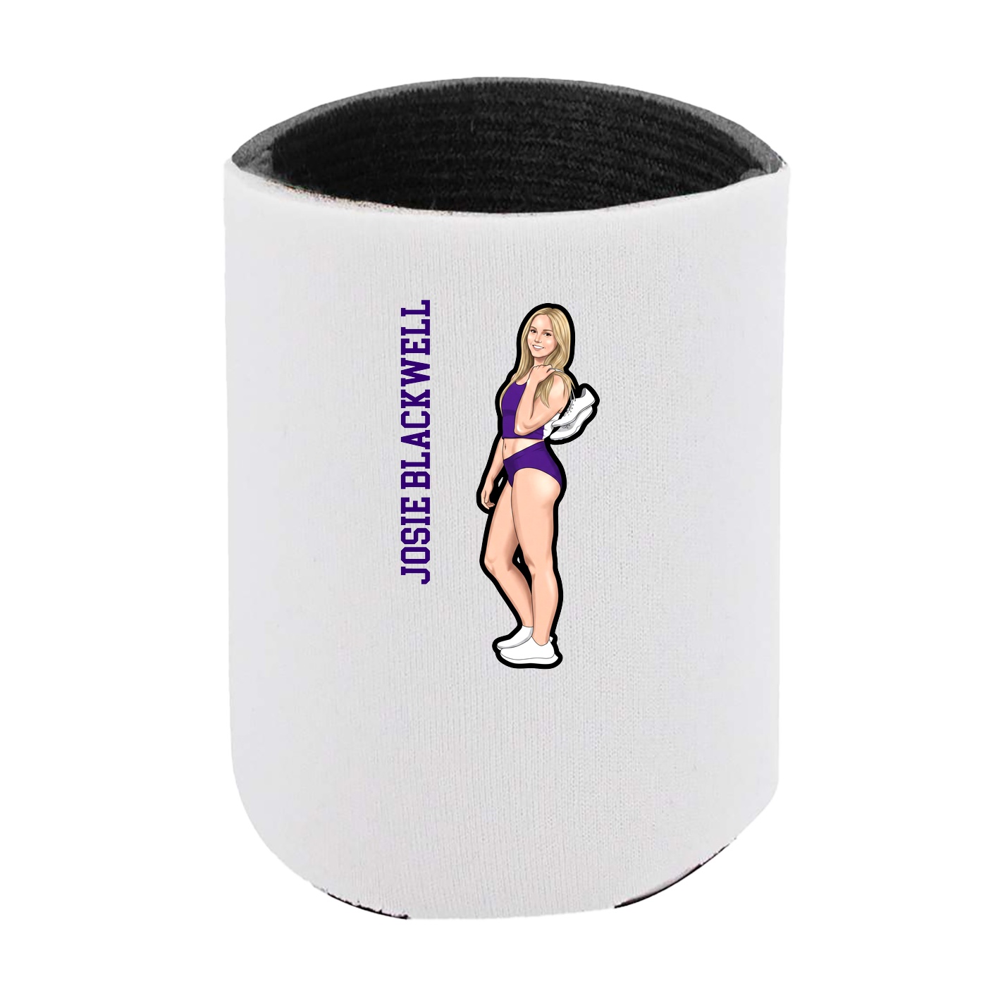 Can Holder — Name Vertical in White