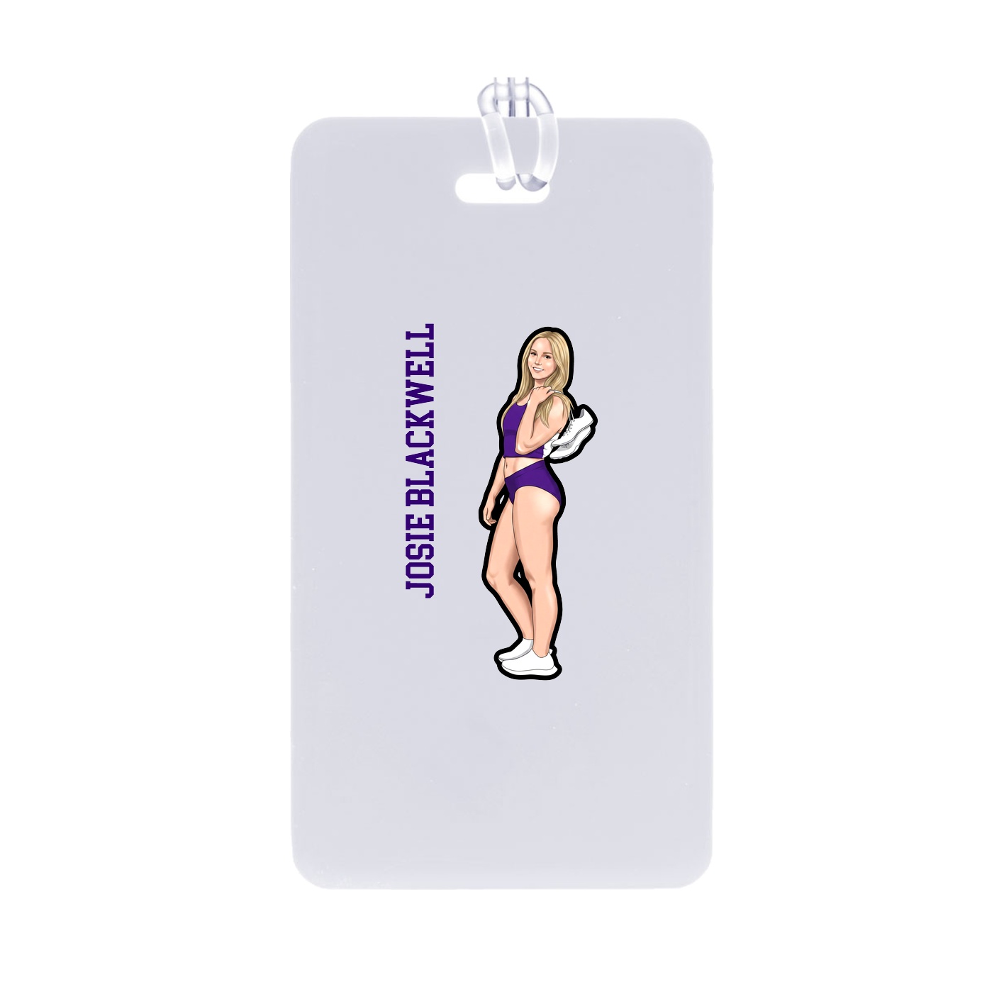 Bag Tag — Name Vertical in Classic