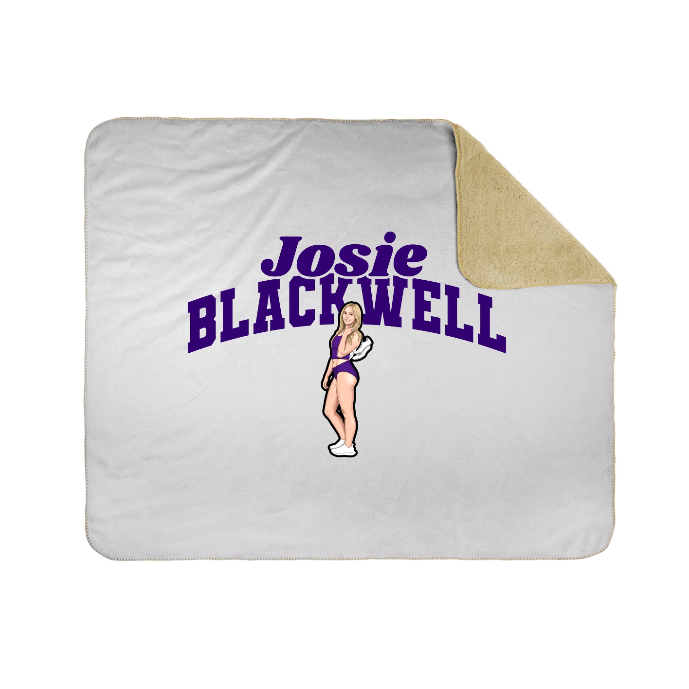 Throw Blanket — Signature Arch in White