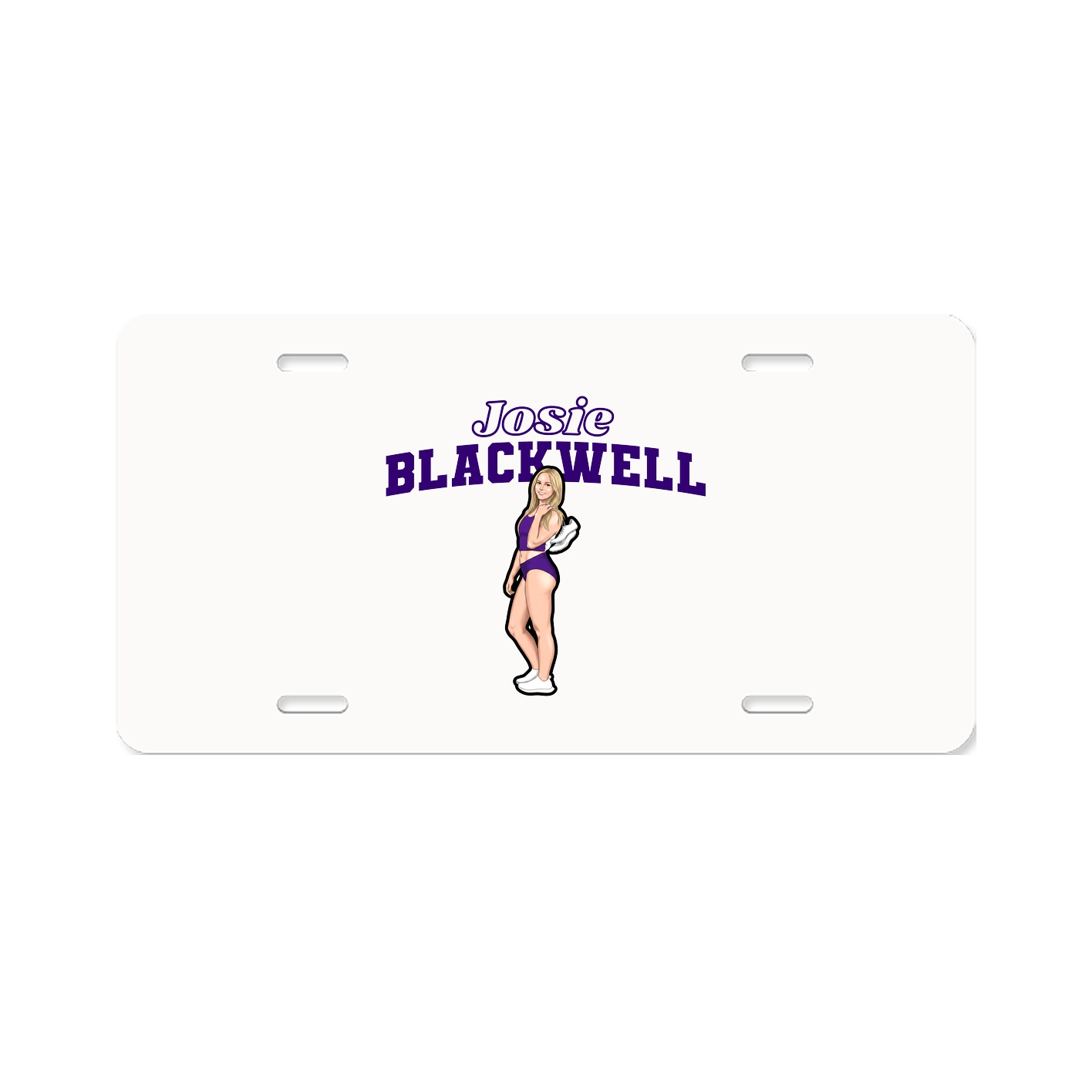 License Plate — Name Arch in Classic