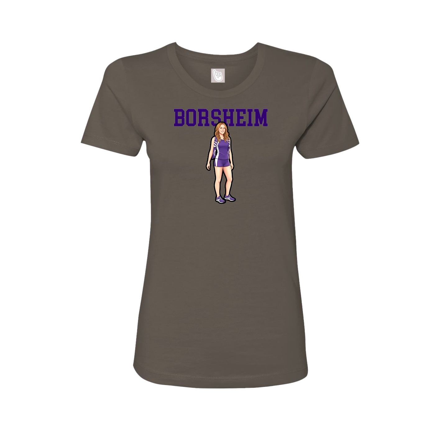 Fitted Women's Tee — Shirsey in Grey