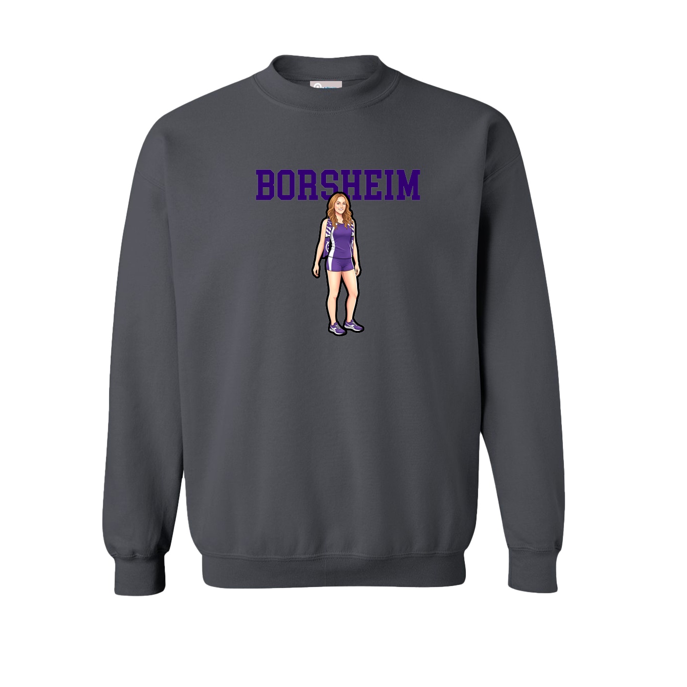 Fleece Crew — Shirsey in Grey