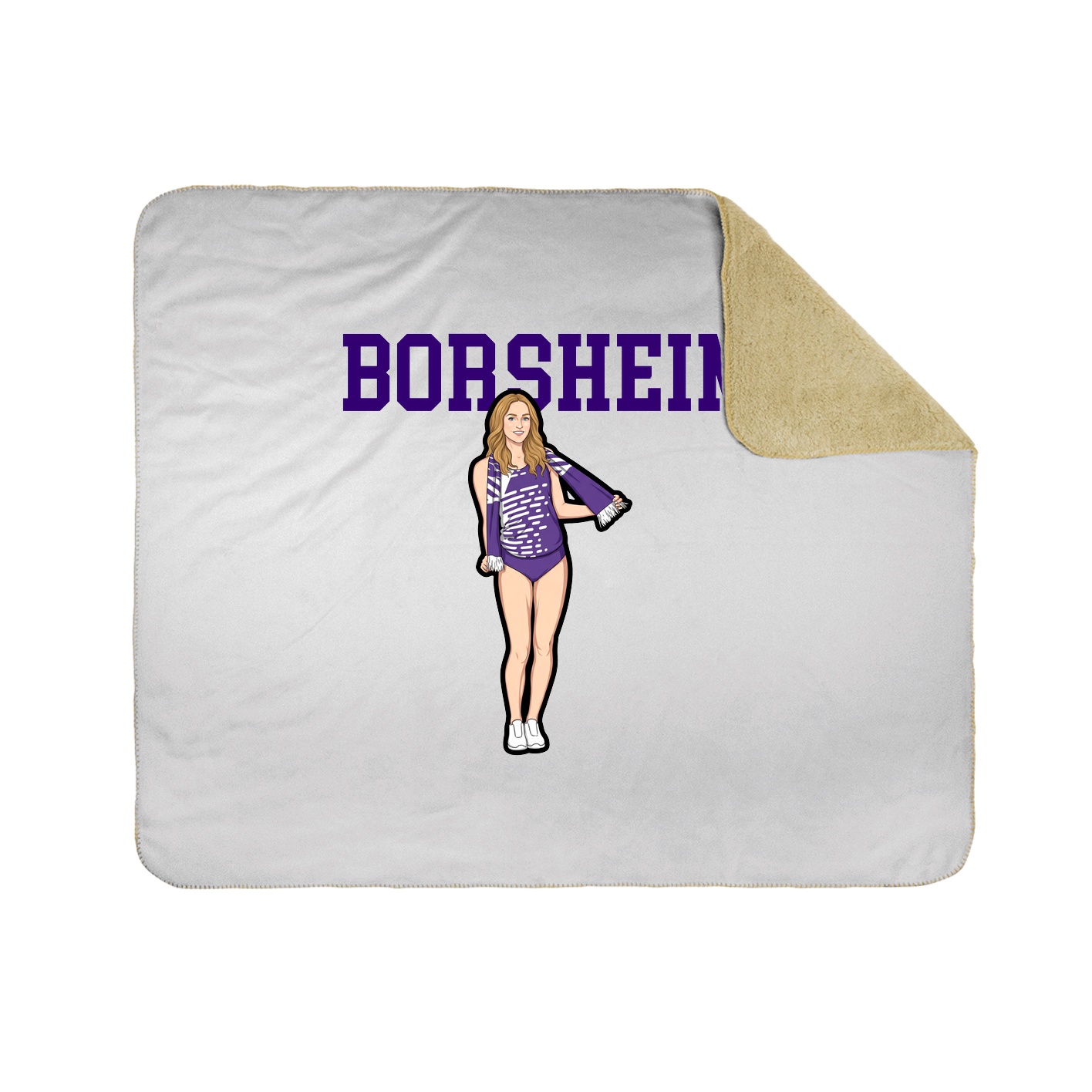 Throw Blanket — Shirsey in White