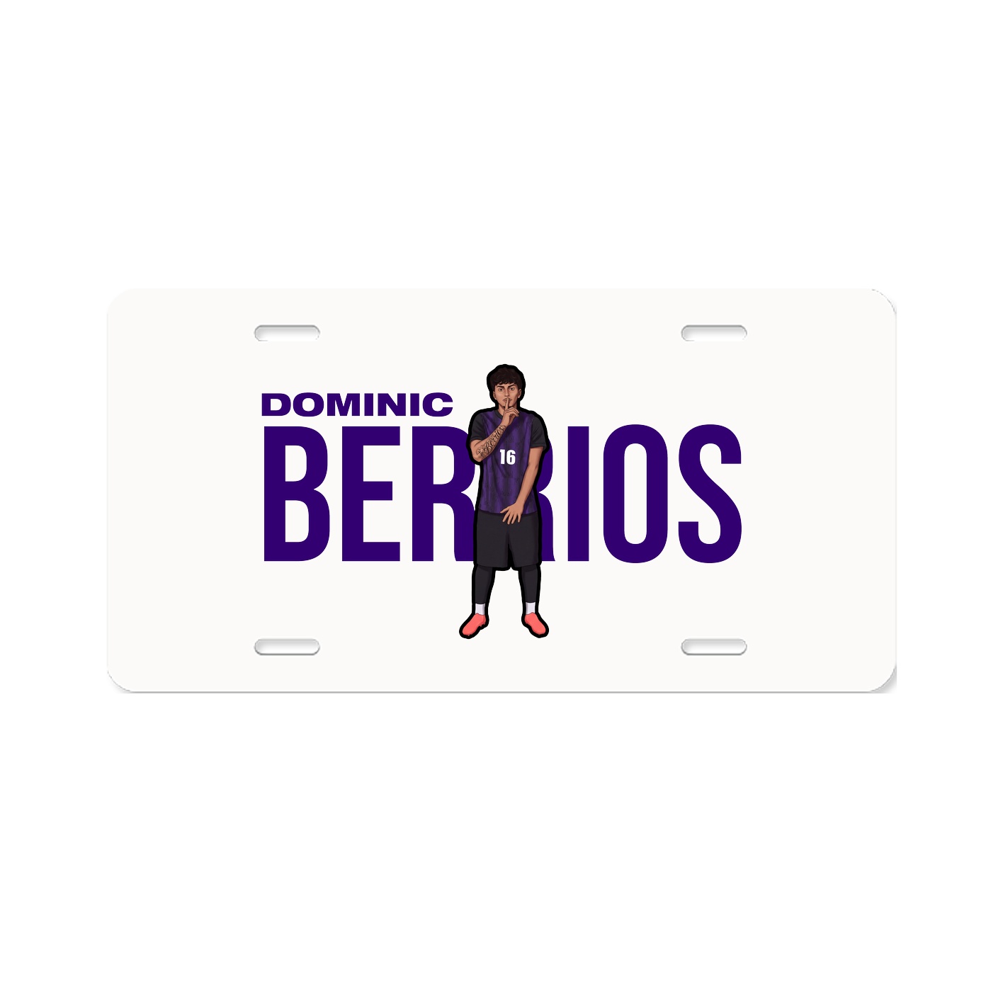 License Plate — Player Name in Classic