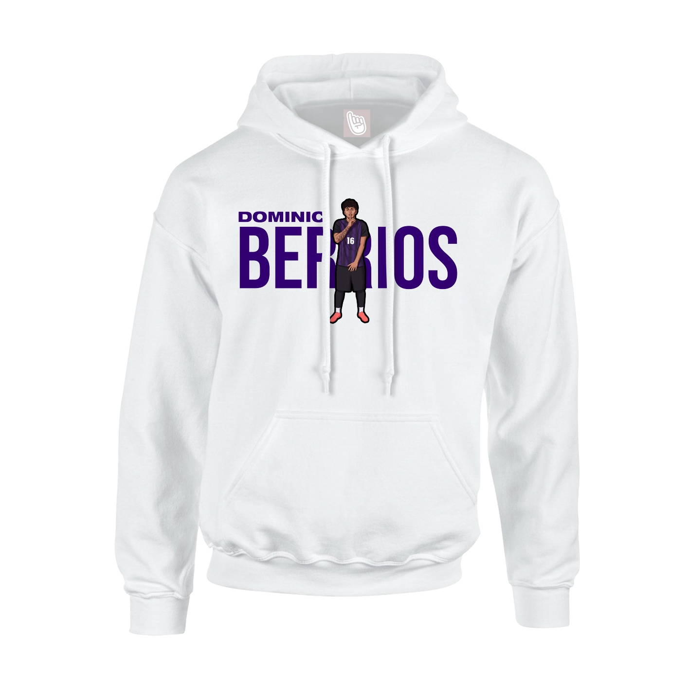 Hoodie — Player Name in White