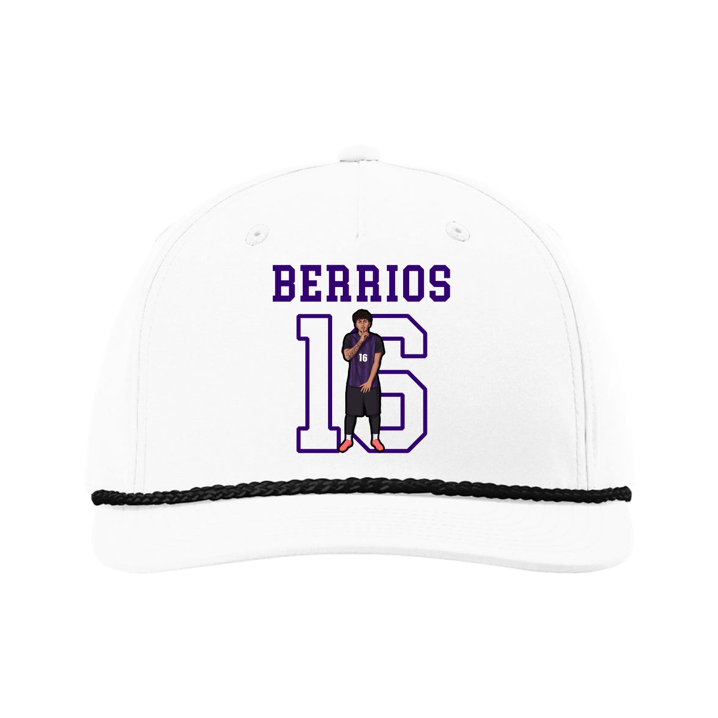 Five-Panel Classic Rope Cap — Shirsey in White