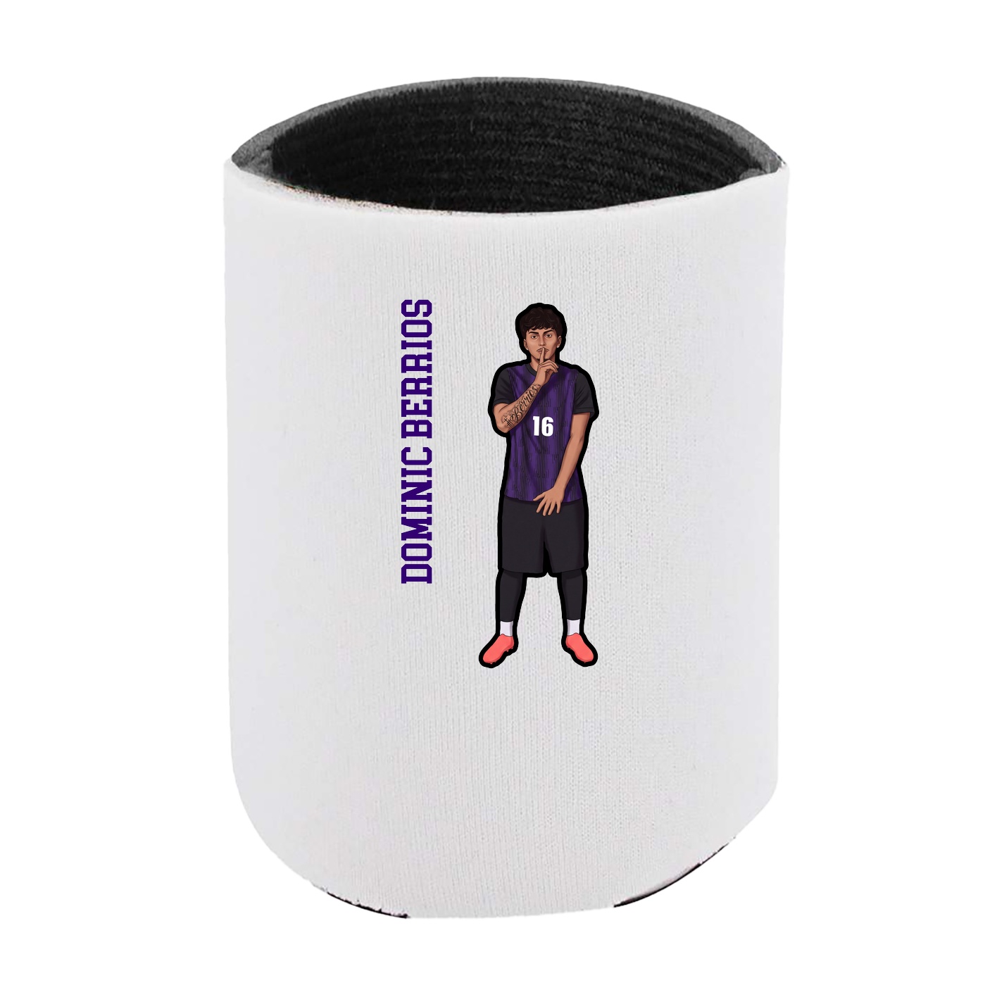 Can Holder — Name Vertical in White