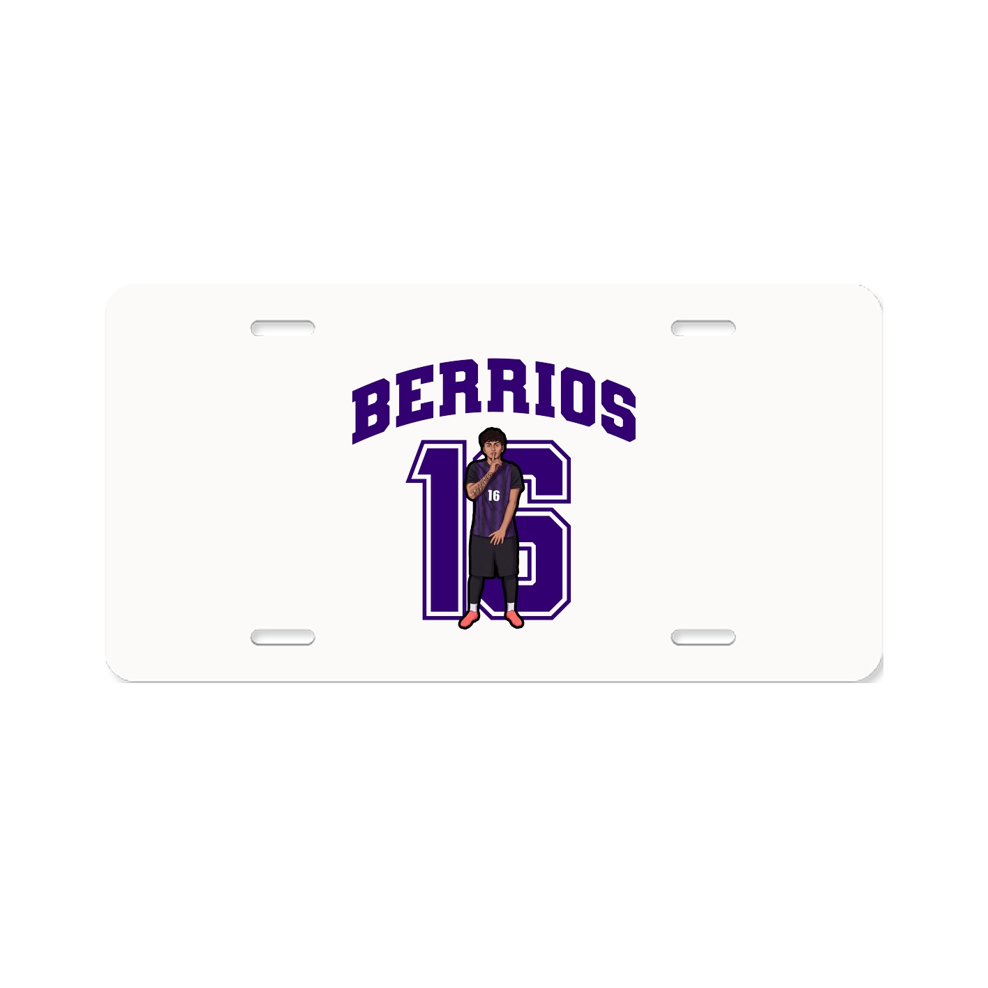 License Plate — Number in Classic