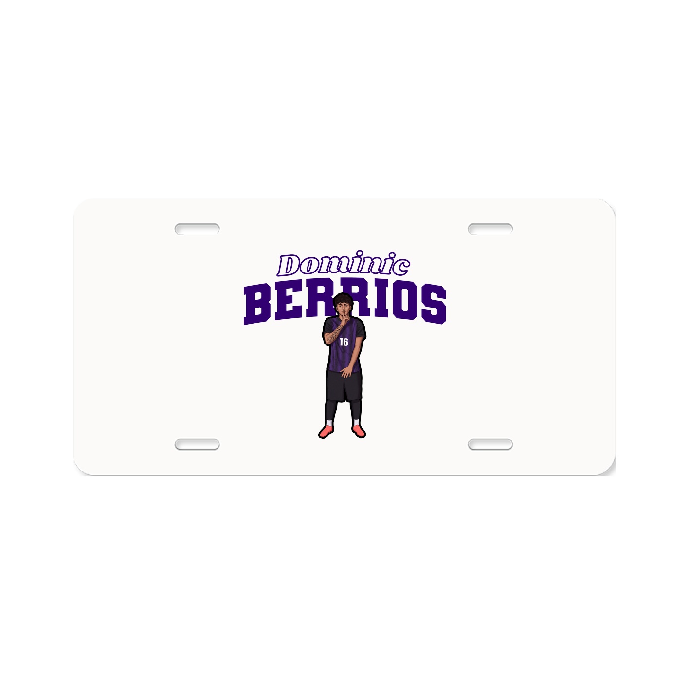 License Plate — Name Arch in Classic