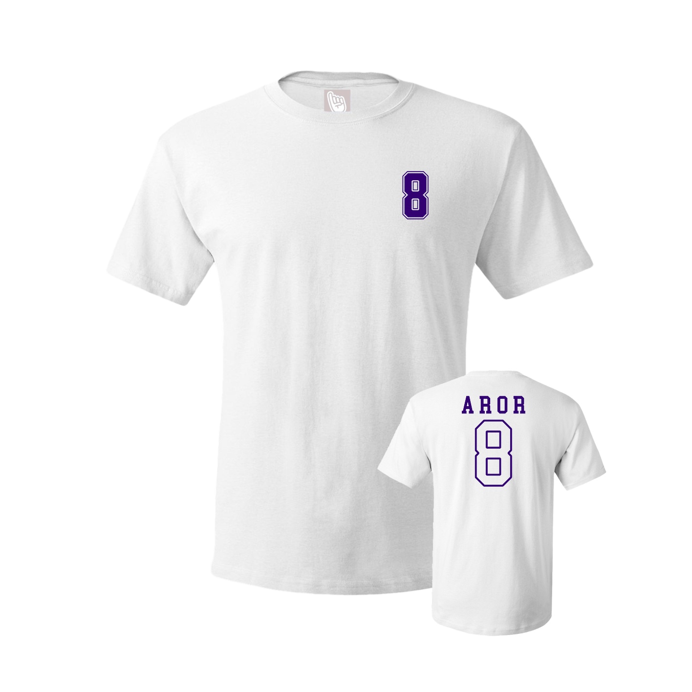 Youth Tee — Chest Back in White