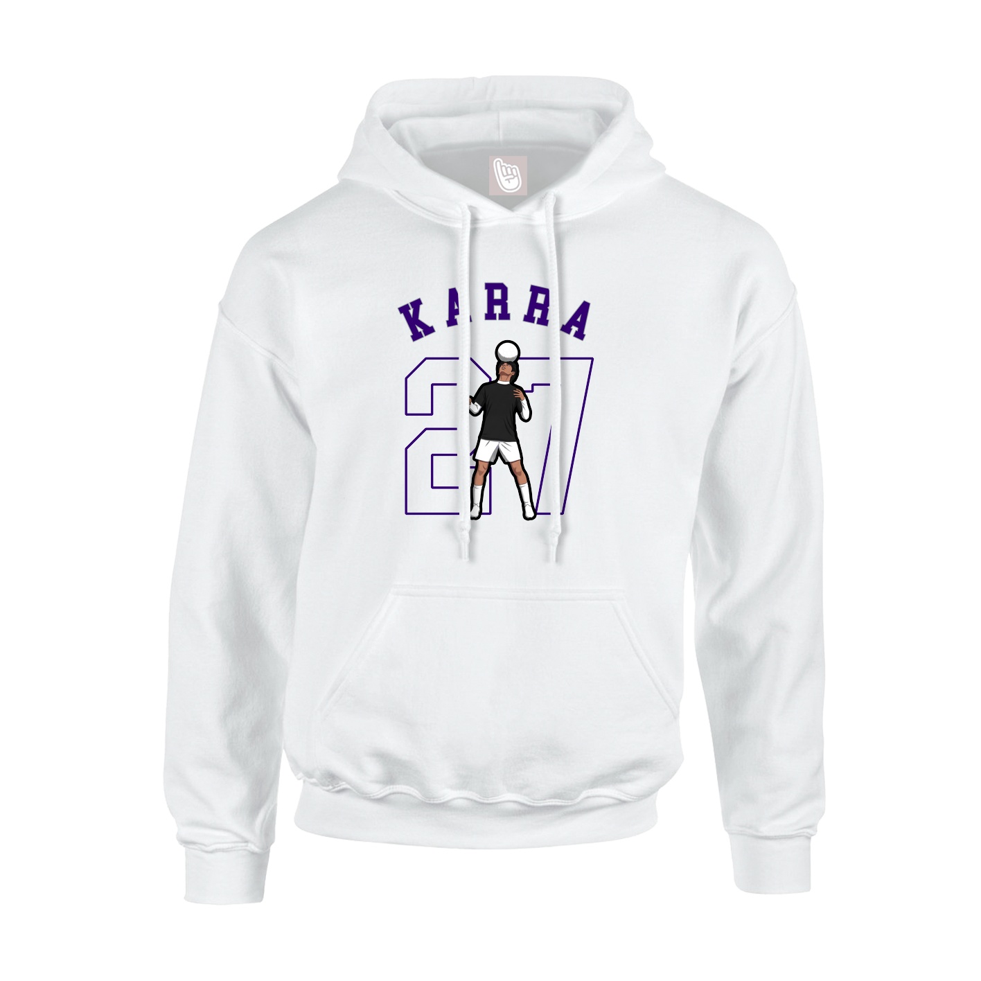 Youth Hoodie — Shirsey Arch in White