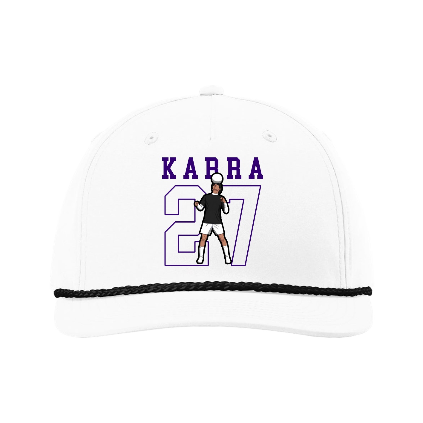 Five-Panel Classic Rope Cap — Shirsey in White