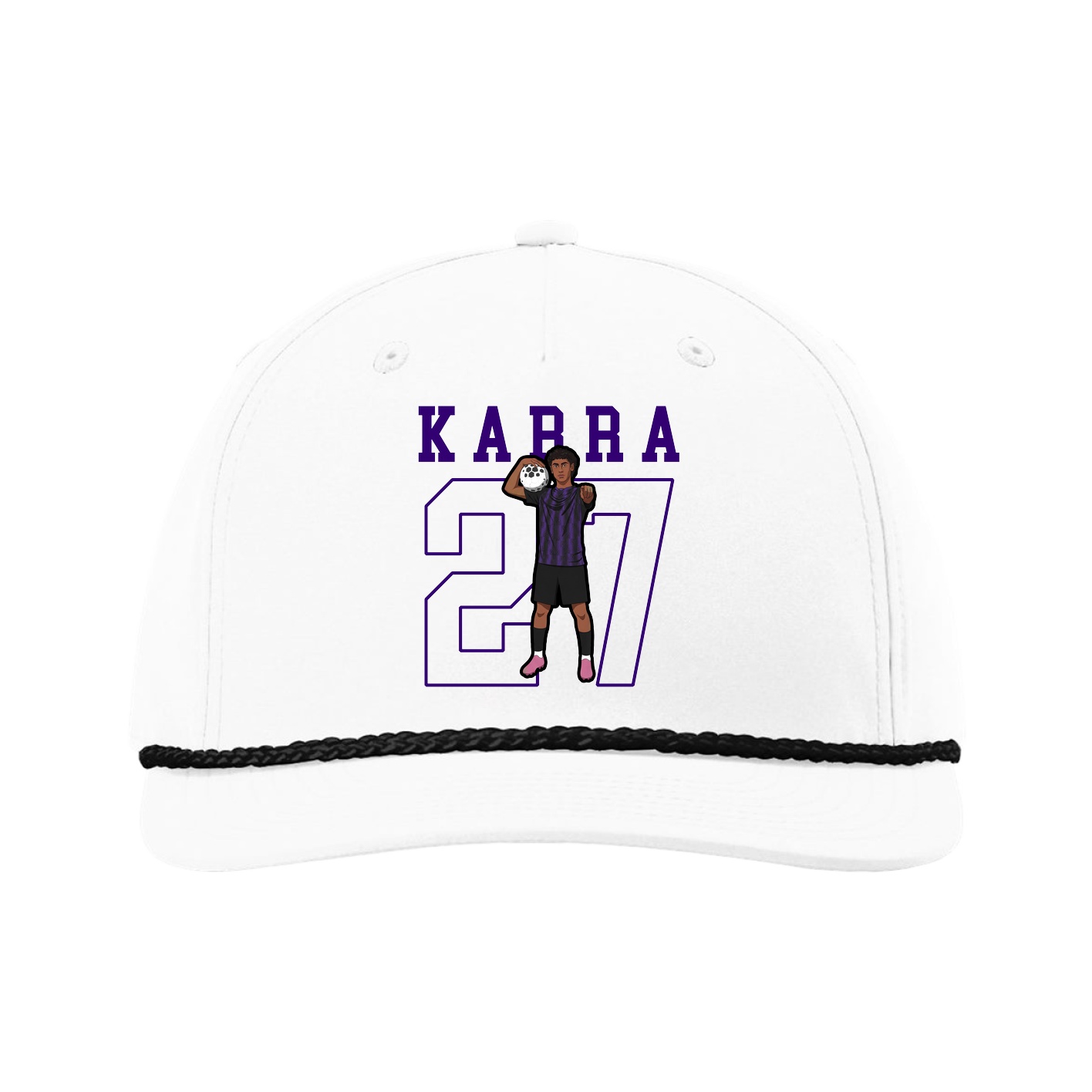 Five-Panel Classic Rope Cap — Shirsey in White