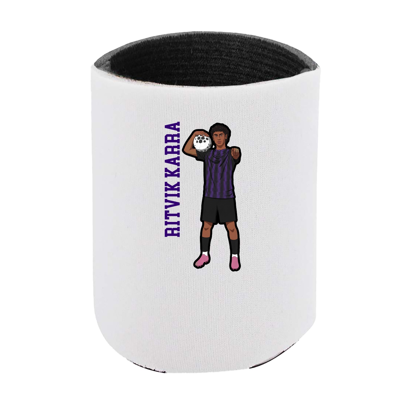 Can Holder — Name Vertical in White