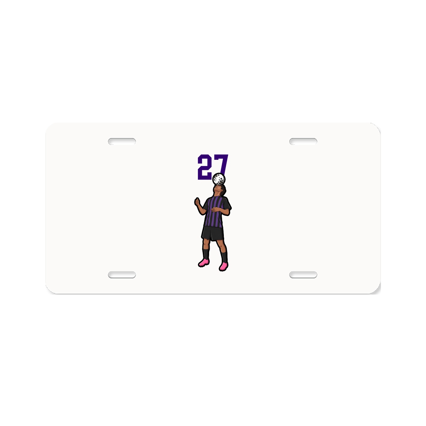 License Plate — Number Top in Classic