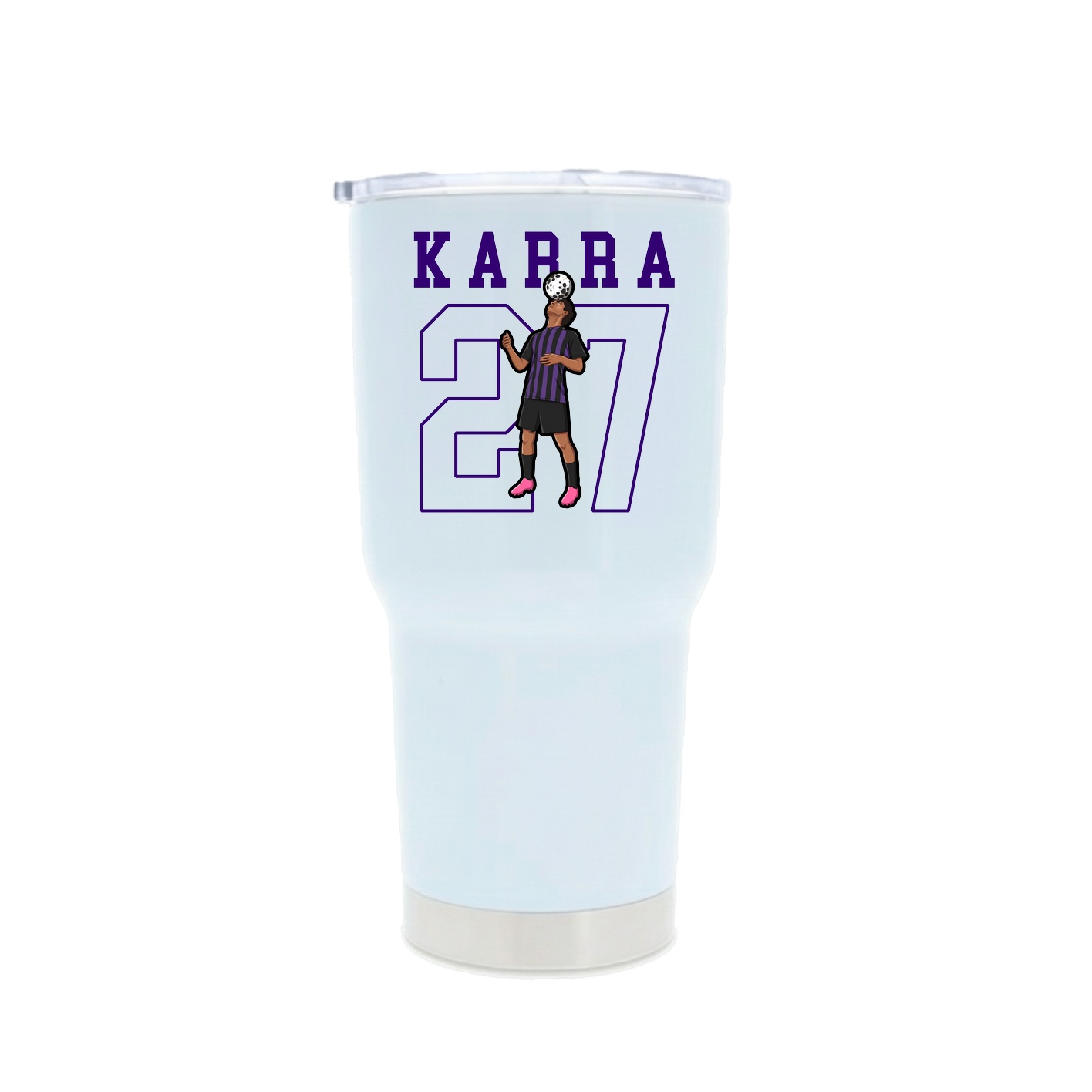 30oz Stainless Steel Tumbler — Shirsey in White