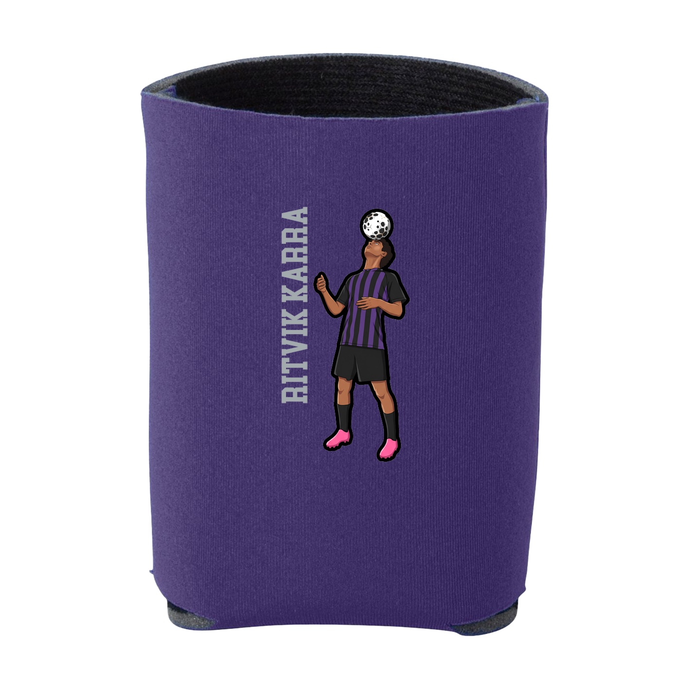 Can Holder — Name Vertical in Purple