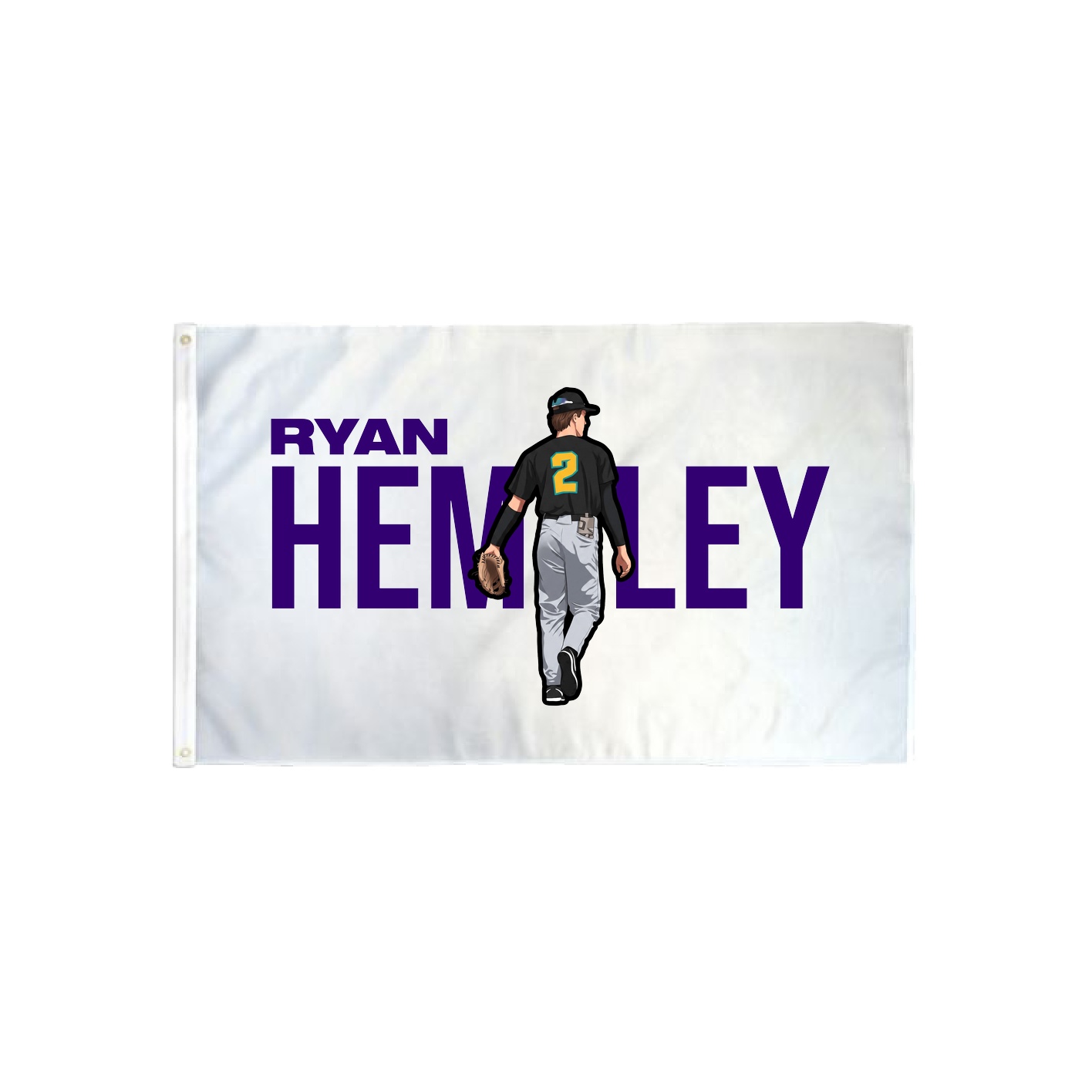 3x5 Flag — Player Name in Classic