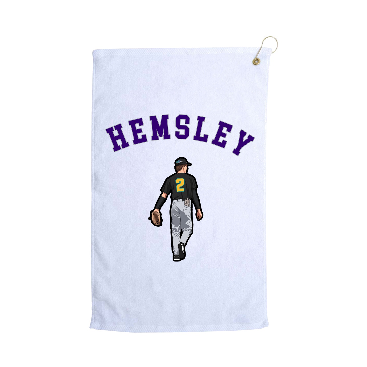 Golf Towel — Shirsey Arch in White